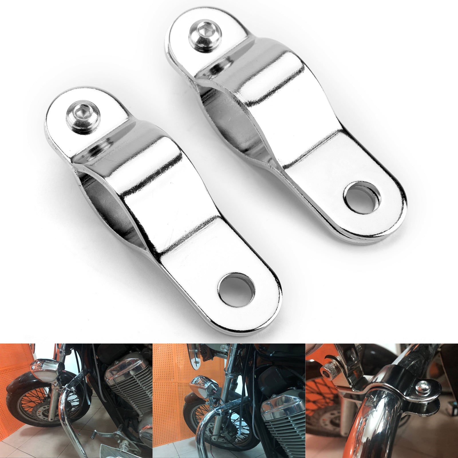 30-35 mm verstelbare motorfiets Bull Bar licht mistlamp beugel klem algemeen