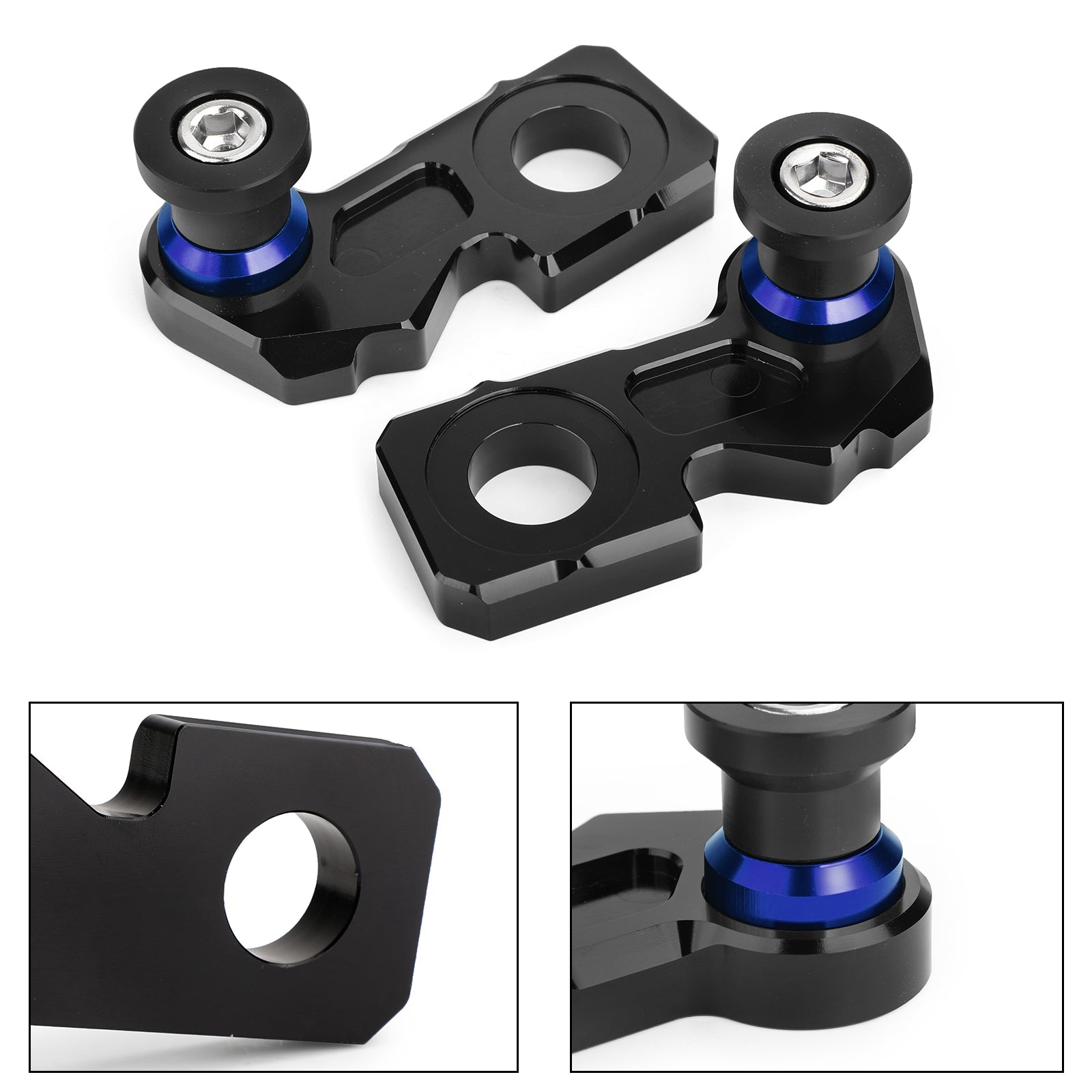 Bloque ajustador de cadena CNC con carrete de soporte para Honda CB650F CBR650F 2014-2018 genérico