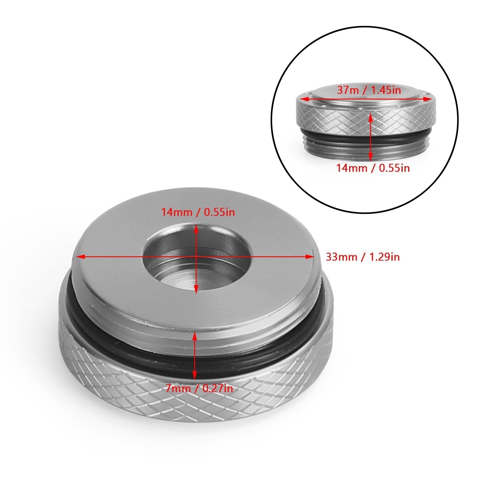 Zwarte Olievulplug Cap Voor BMW R1200GS R1200RT R1200R R1200ST R1200S 07-19