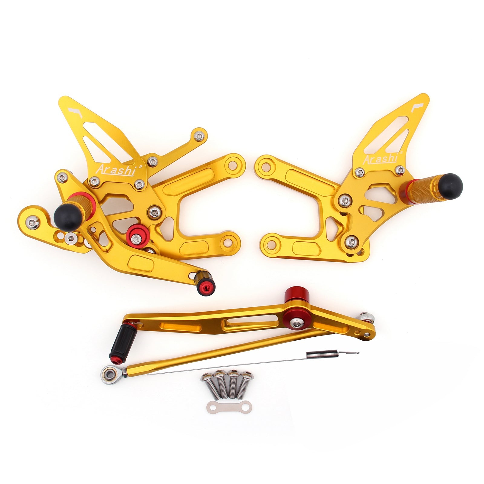 BAKSET Bakre sett Fotpegs justerbar for Yamaha YZF 600 R6 2006-2011 Generisk