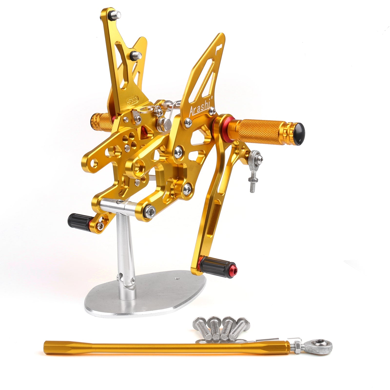 Bakset bakre set fotpinnar justerbara för Kawasaki ZX10R ZX 10R 2006-2007 Generic