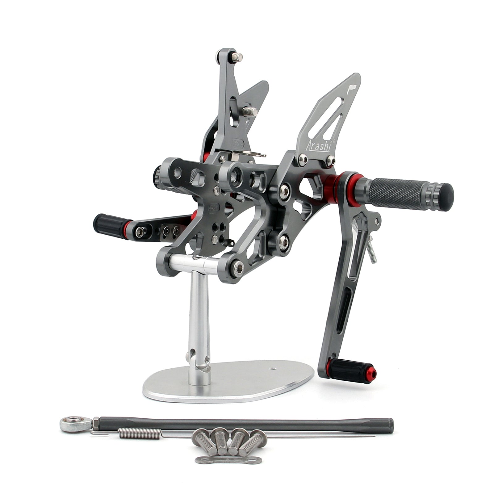 Bakset bakre set fotpinnar justerbara för Kawasaki ZX10R ZX 10R 2006-2007 Generic