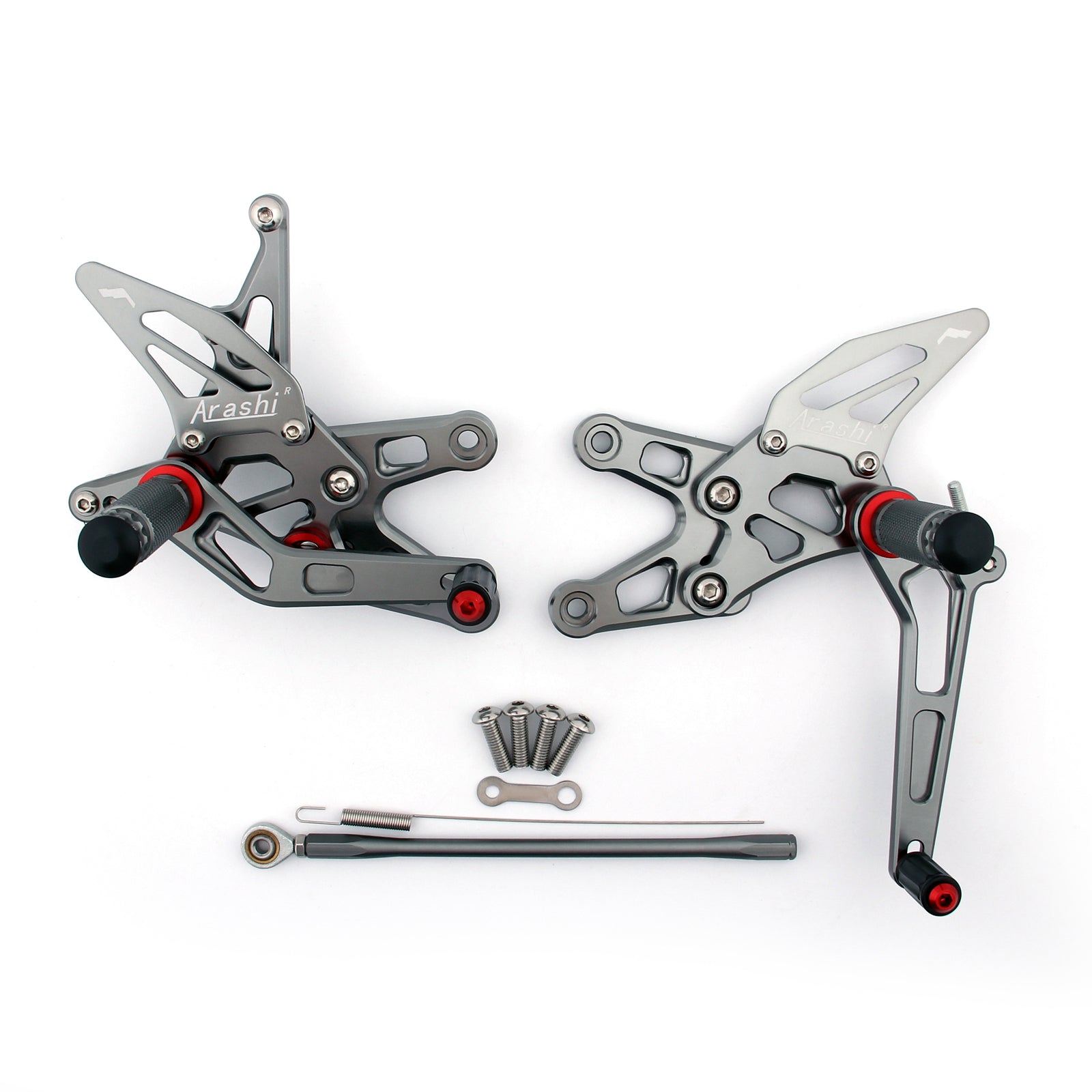 Bakset bakre set fotpinnar justerbara för Kawasaki ZX10R ZX 10R 2006-2007 Generic