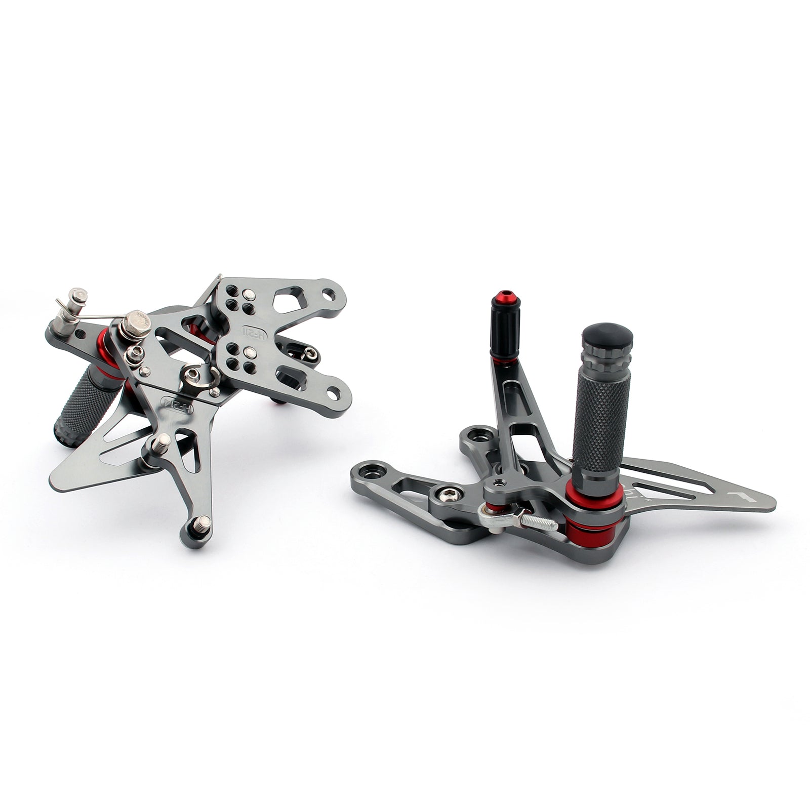 Bakset bakre set fotpinnar justerbara för Kawasaki ZX10R ZX 10R 2006-2007 Generic