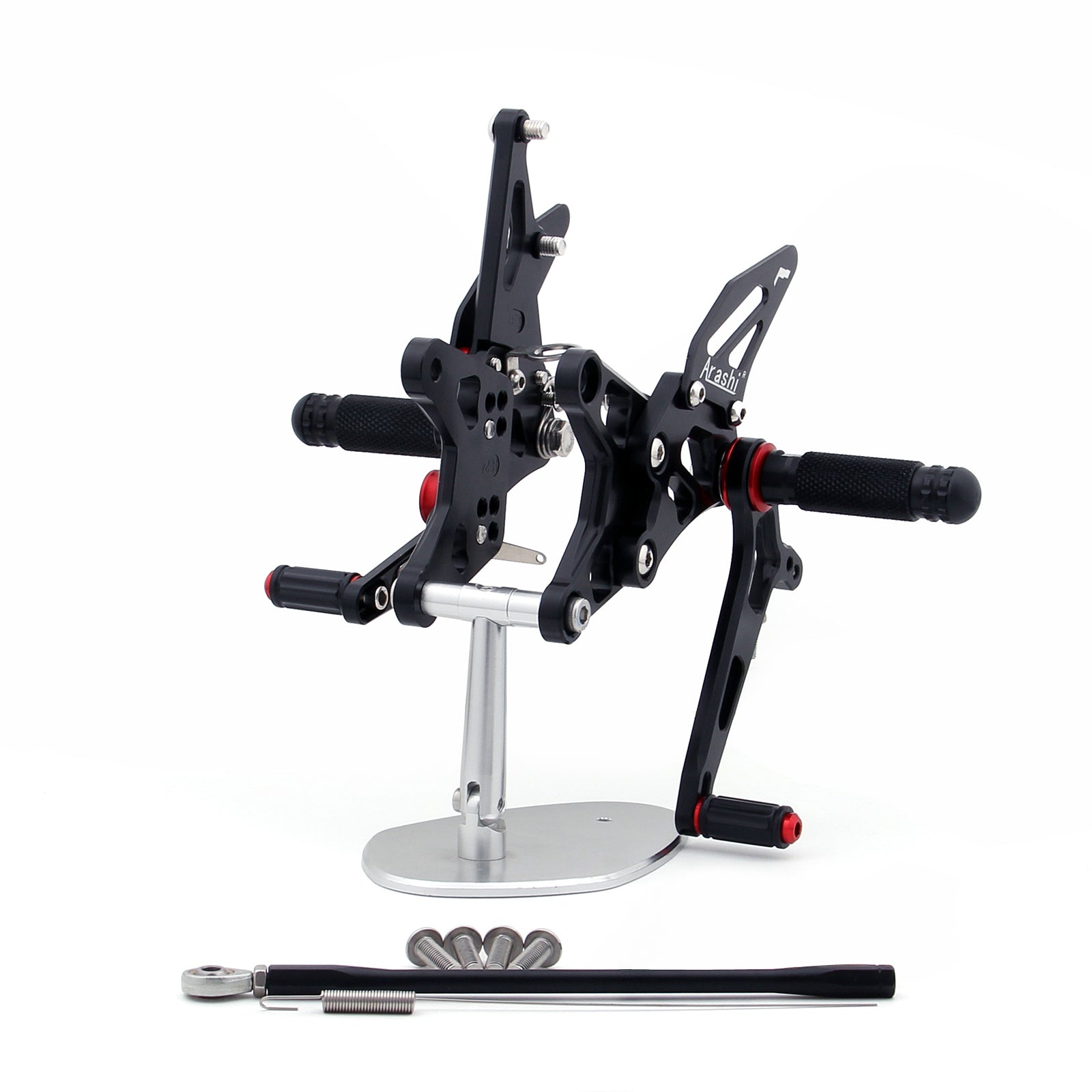 Bakset bakre set fotpinnar justerbara för kawasaki zx6r zx 6r 2009-2011 Generic