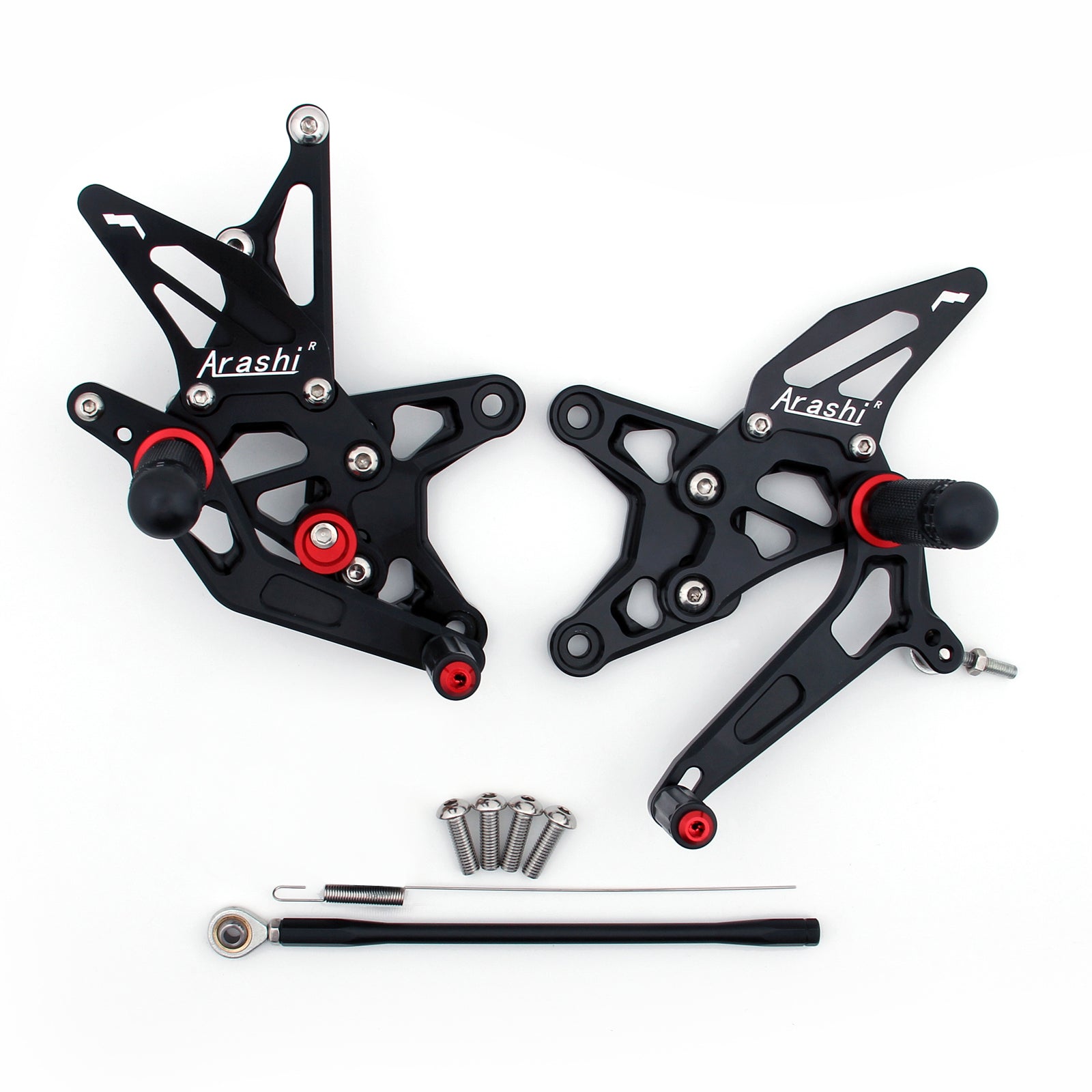 Bakset bakre set fotpinnar justerbara för kawasaki zx6r zx 6r 2009-2011 Generic