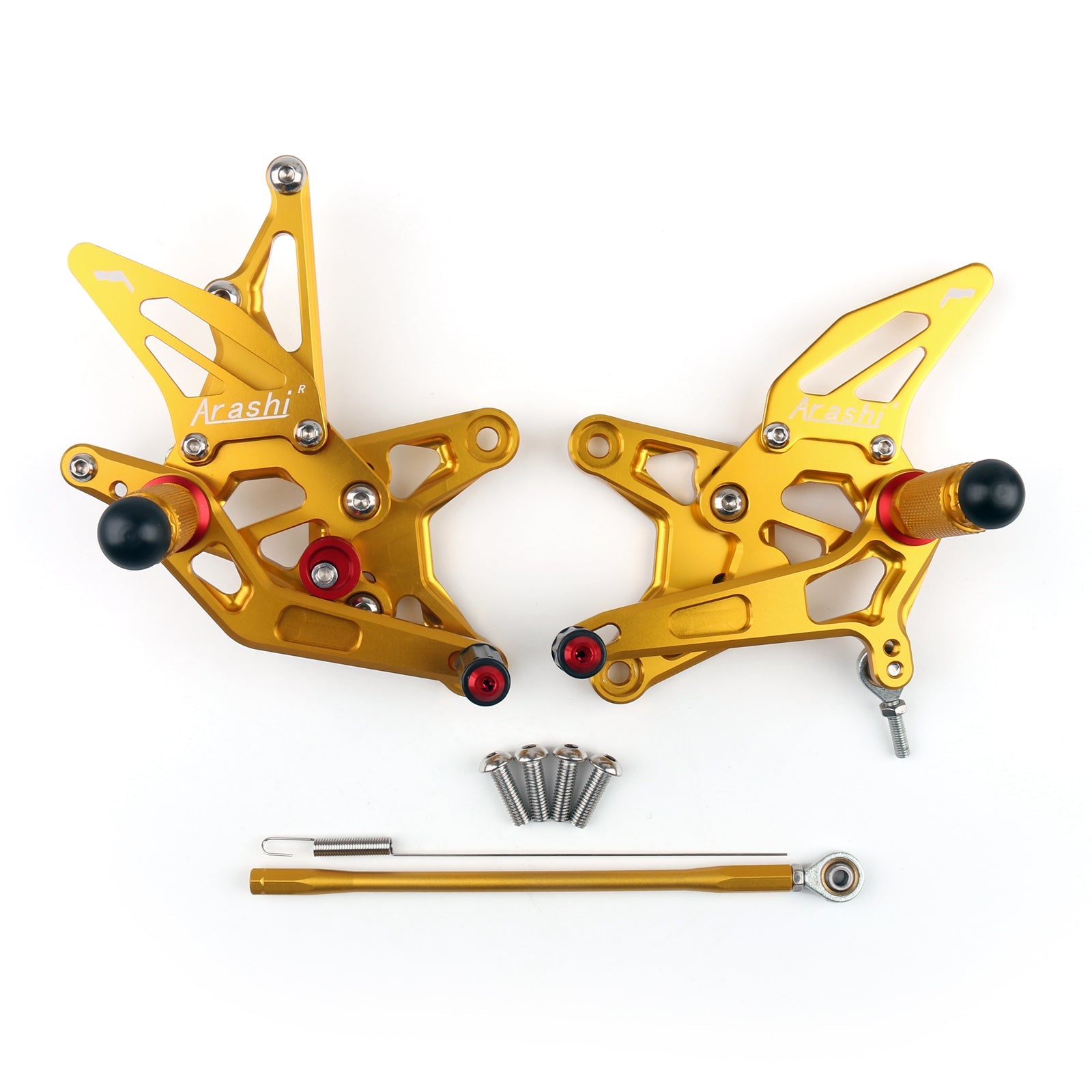 Bakset bakre set fotpinnar justerbara för kawasaki zx6r zx 6r 2009-2011 Generic