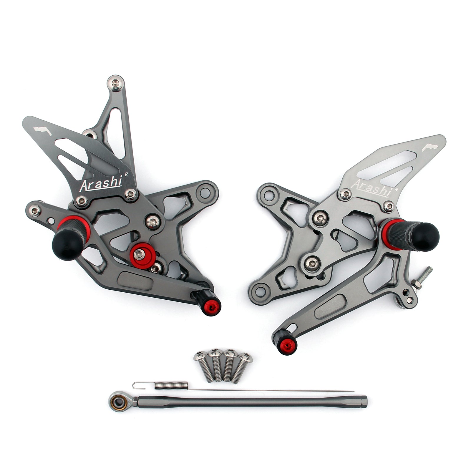 Bakset bakre set fotpinnar justerbara för kawasaki zx6r zx 6r 2009-2011 Generic