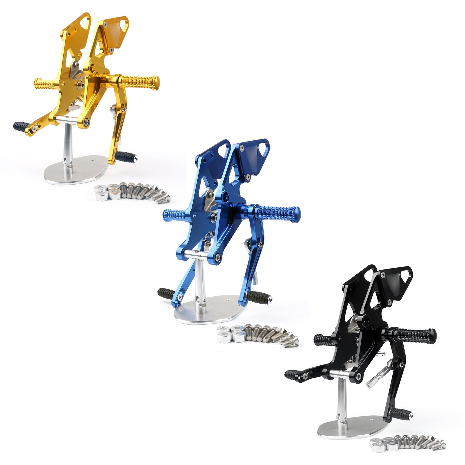 2014-2020 Yamaha MT07 MT-07 FZ07 Aluminum Rear Sets Footpegs Footrest Generic