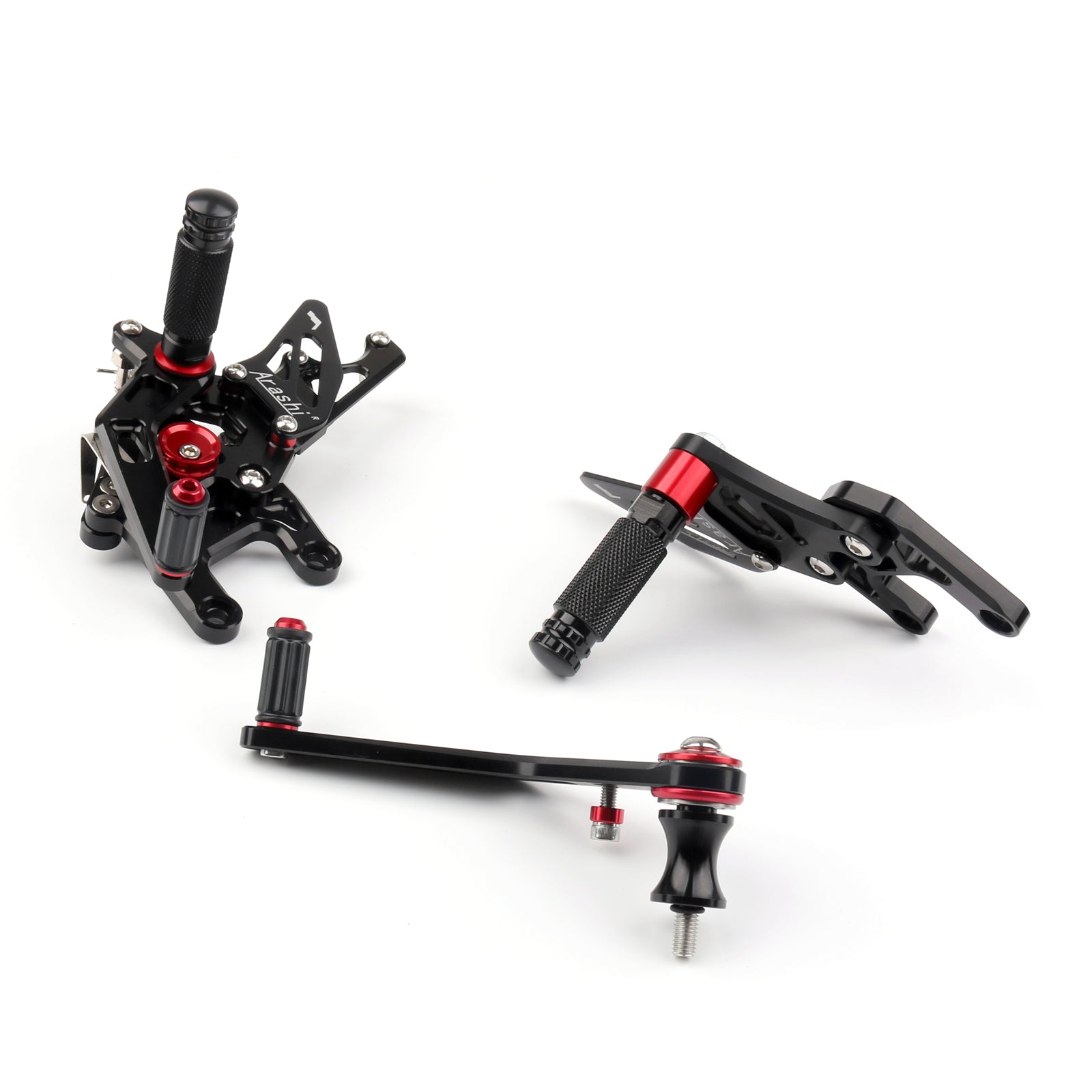 Rearset Foot Pugs Bakre sett fotstøtte for Honda CBR1000 CBR 1000 2012-2018 Generisk