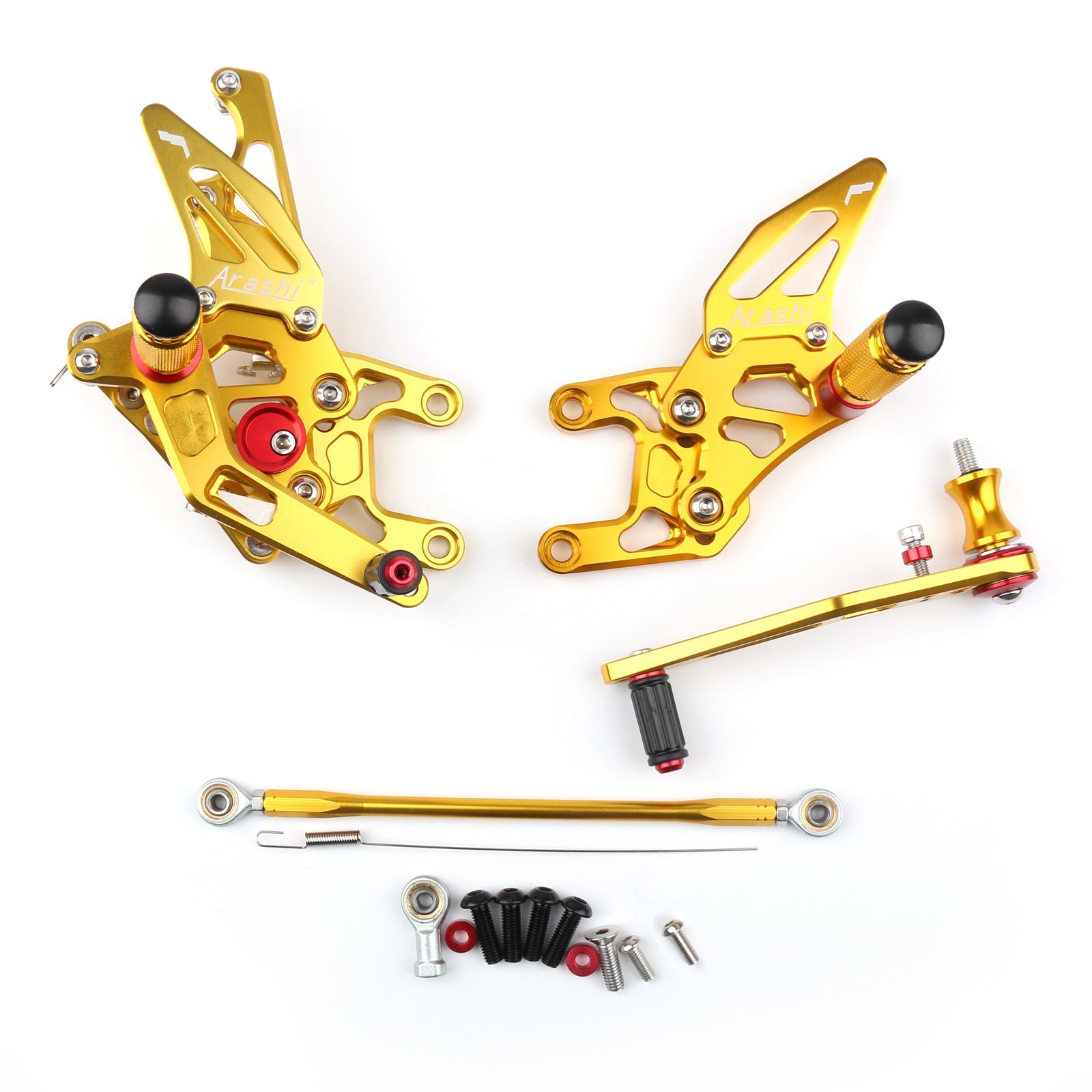 Rearset Foot Pugs Bakre sett fotstøtte for Honda CBR1000 CBR 1000 2012-2018 Generisk