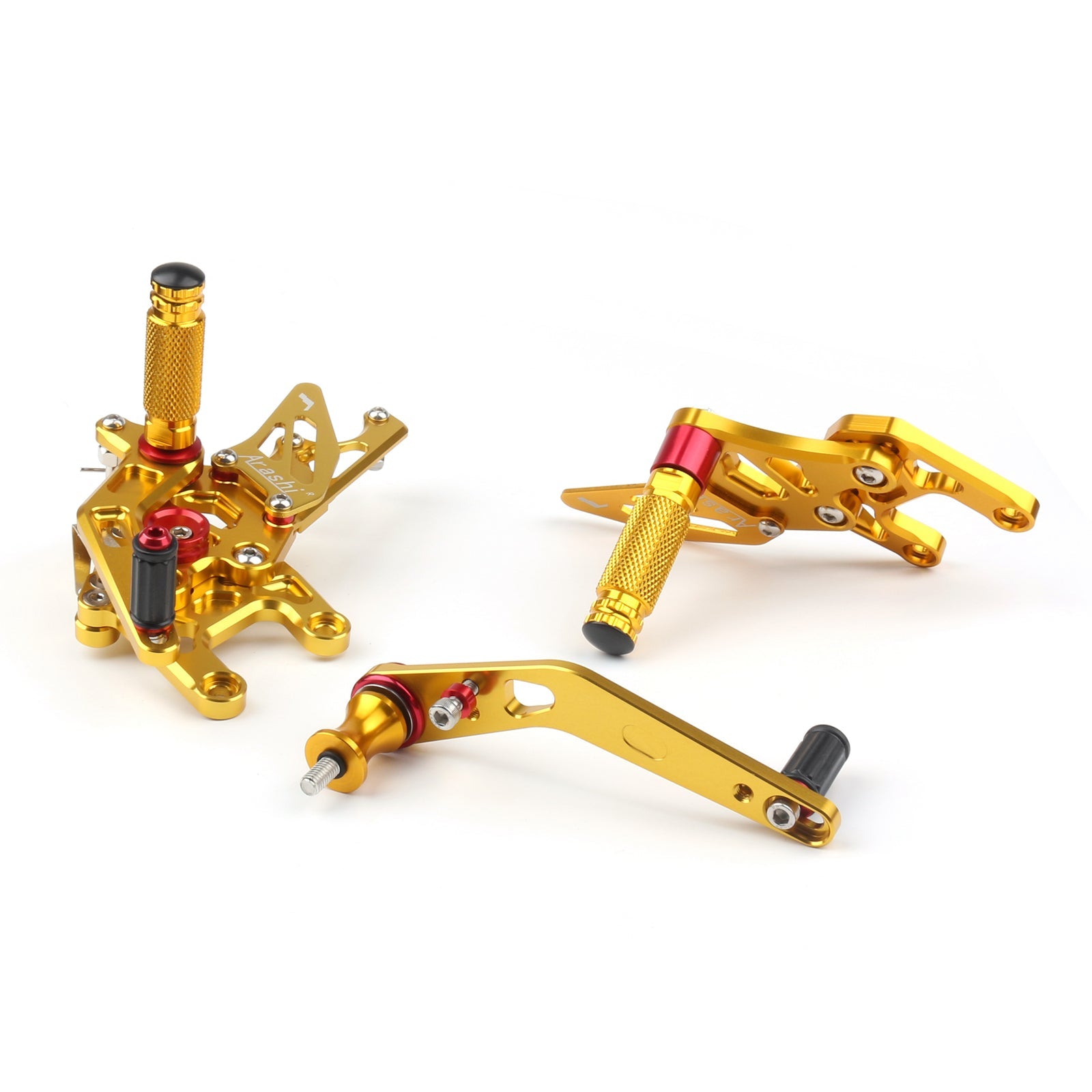 Rearset Foot Pugs Bakre sett fotstøtte for Honda CBR1000 CBR 1000 2012-2018 Generisk