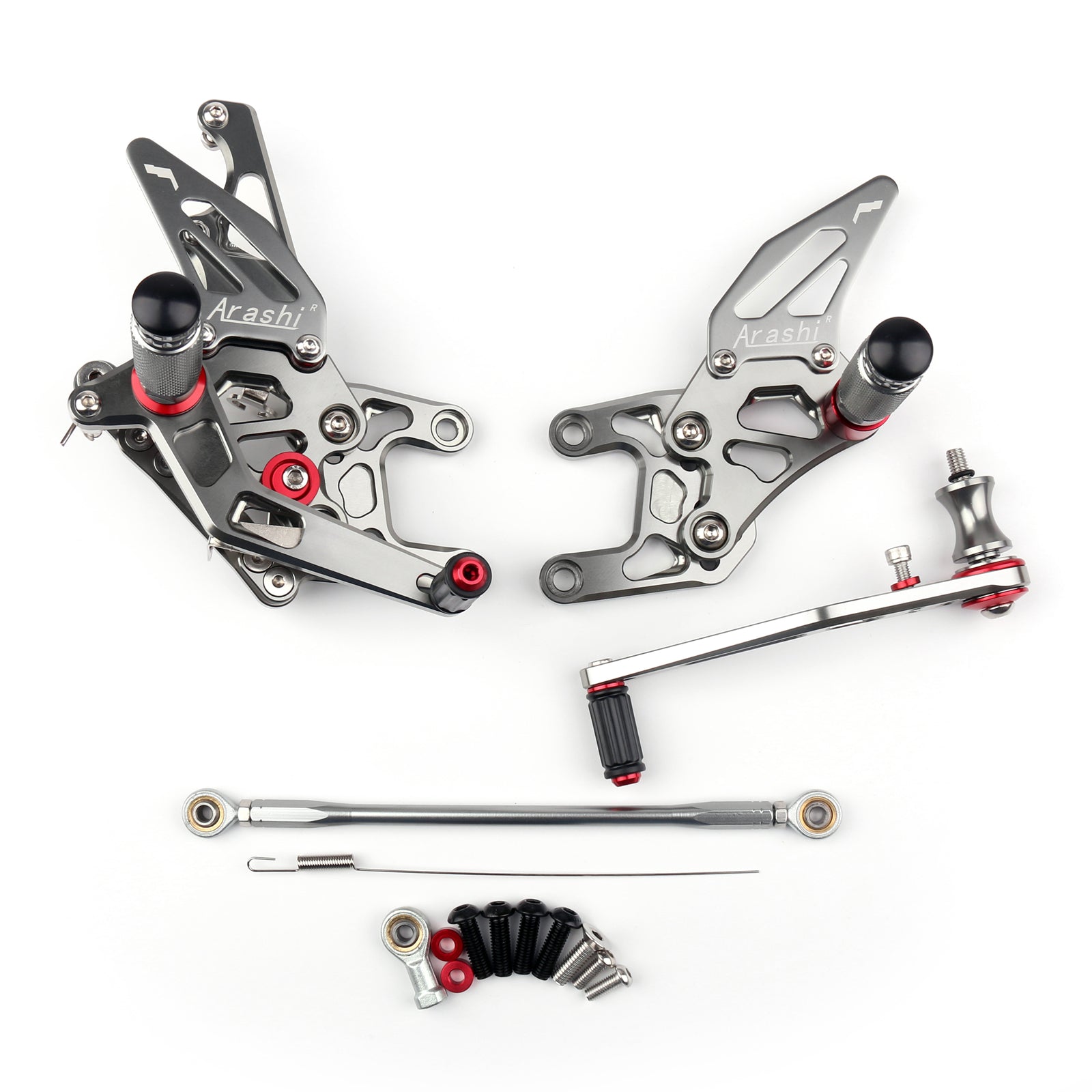 Rearset Foot Pugs Bakre sett fotstøtte for Honda CBR1000 CBR 1000 2012-2018 Generisk