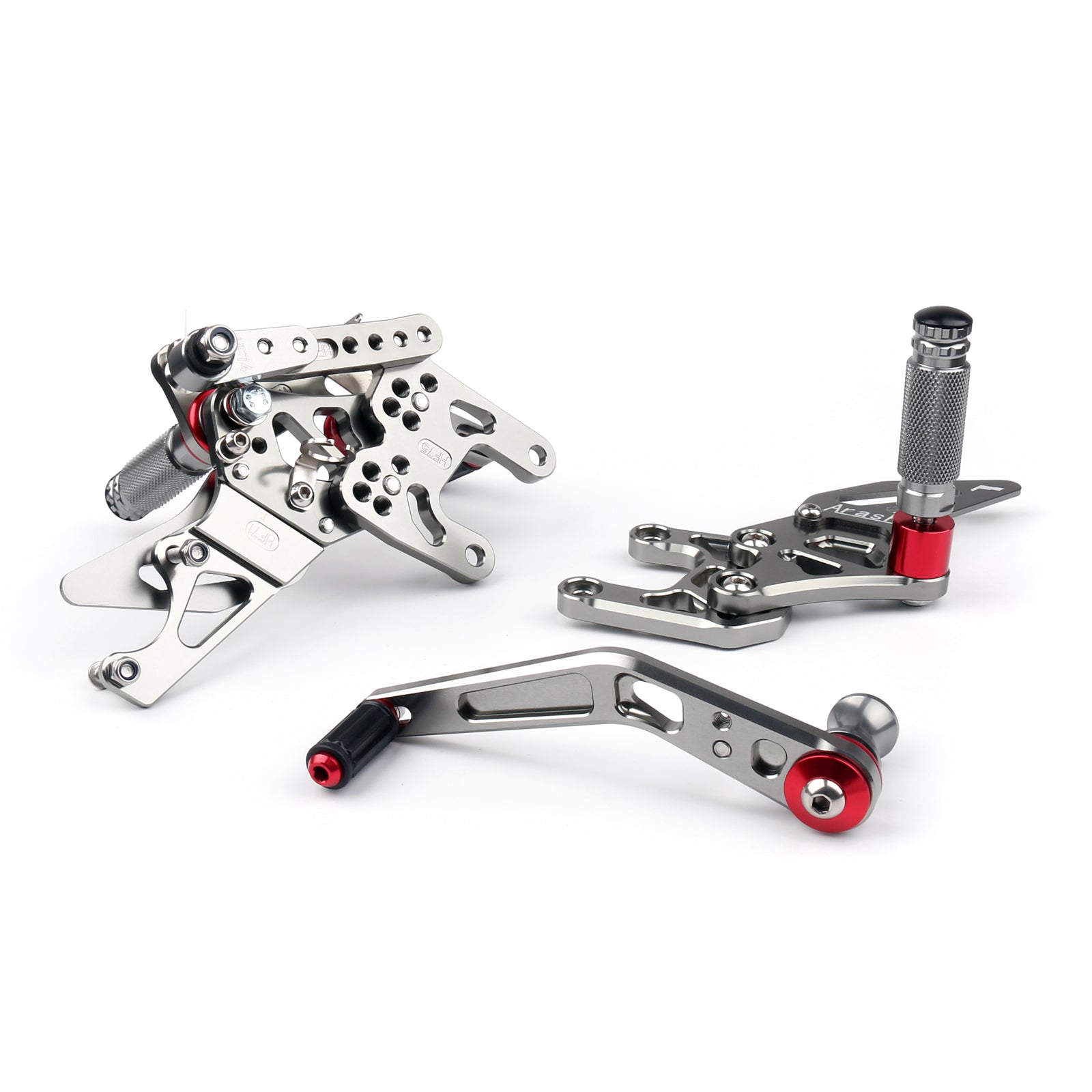 Rearset Foot Pugs Bakre sett fotstøtte for Honda CBR1000 CBR 1000 2012-2018 Generisk