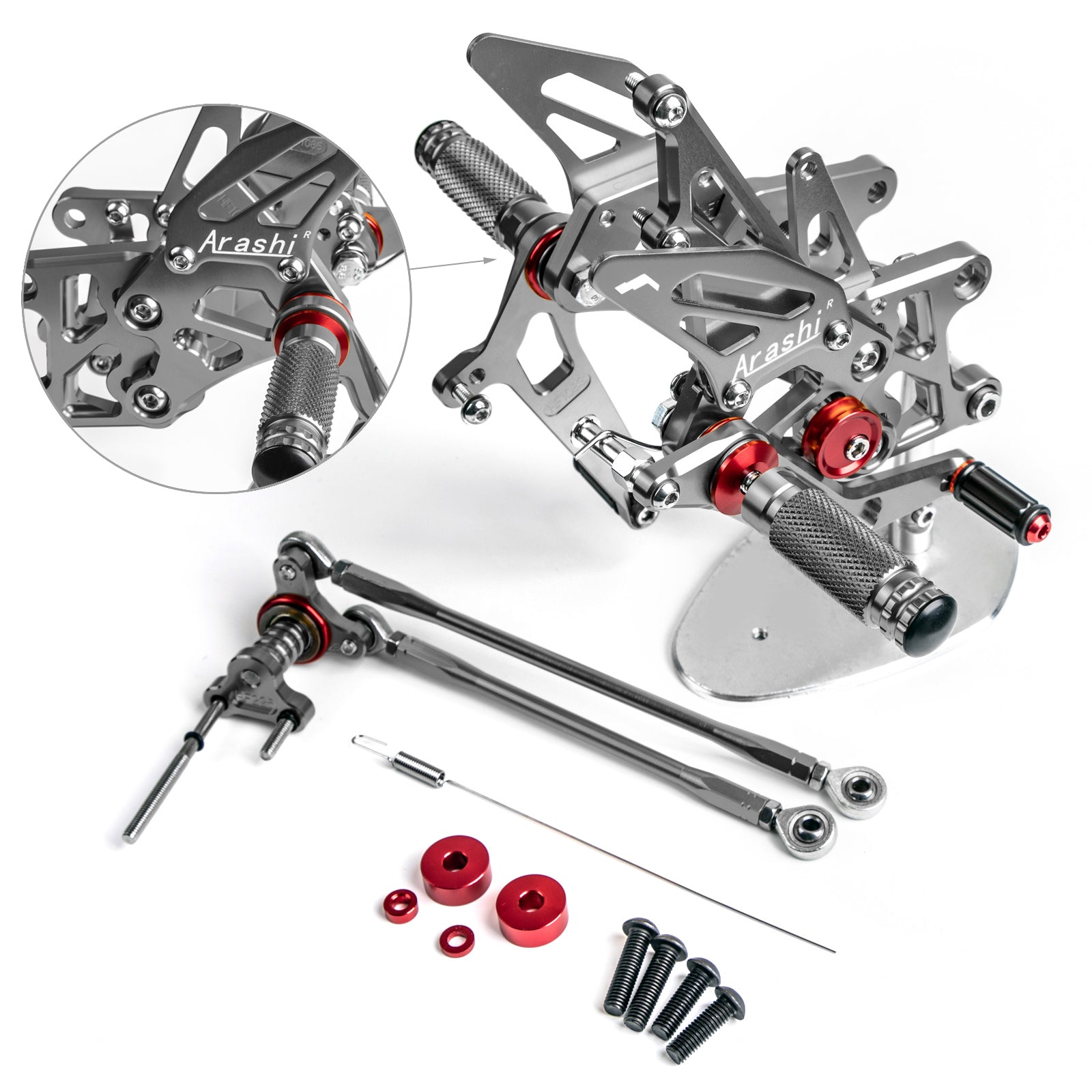 Pédale de pEG de repose-pied en arrière noir pour Honda CBR600RR ABS 2009-2015 2014 générique