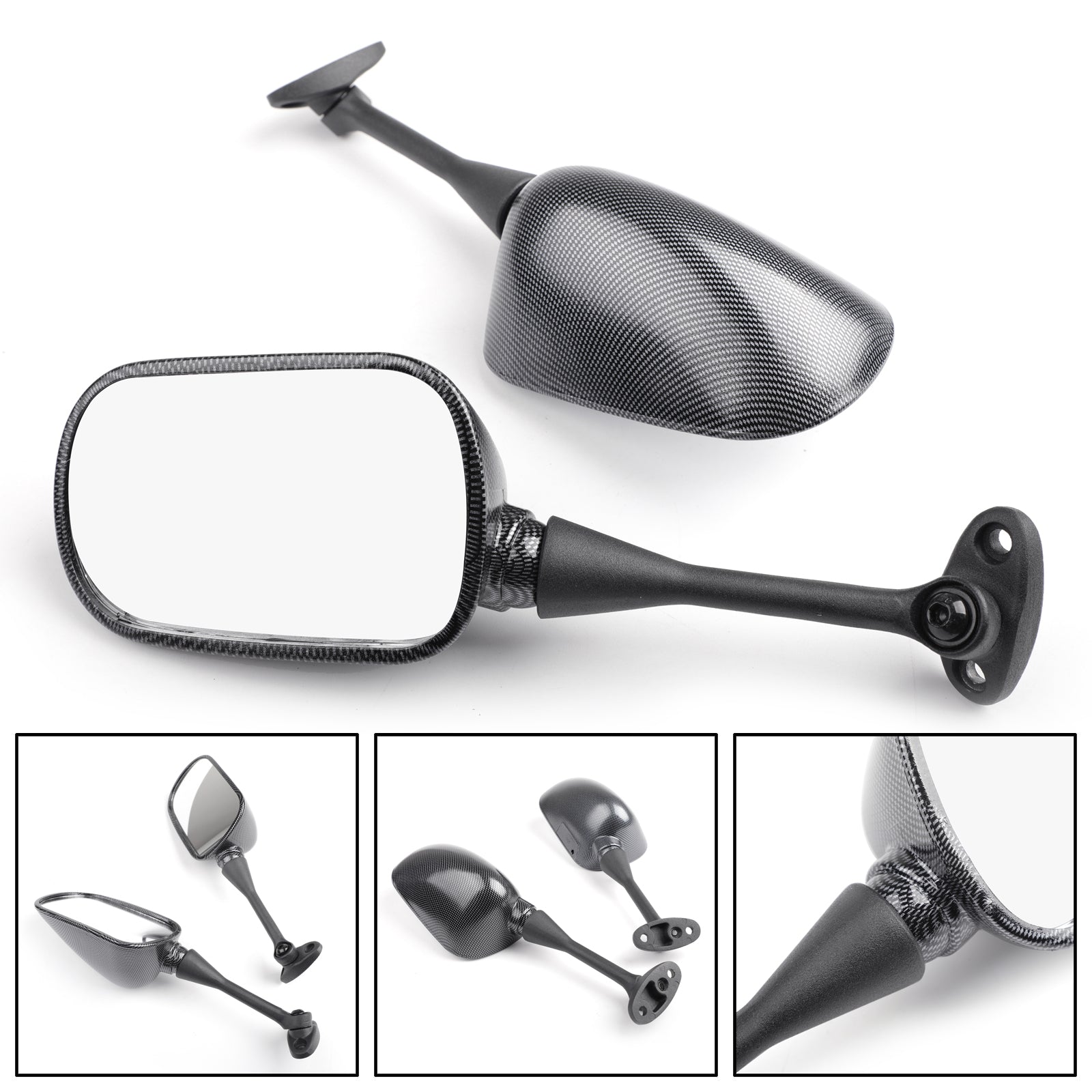 Sidobackspeglar för Honda CBR600RR 2003-2014 CBR1000RR 2004-2007 Generic