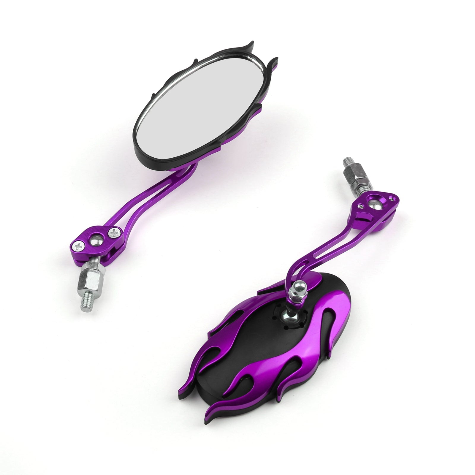 Universele motorfiets achteruitkijkspiegels Achteruitkijkspiegel 8 mm 10 mm Generiek
