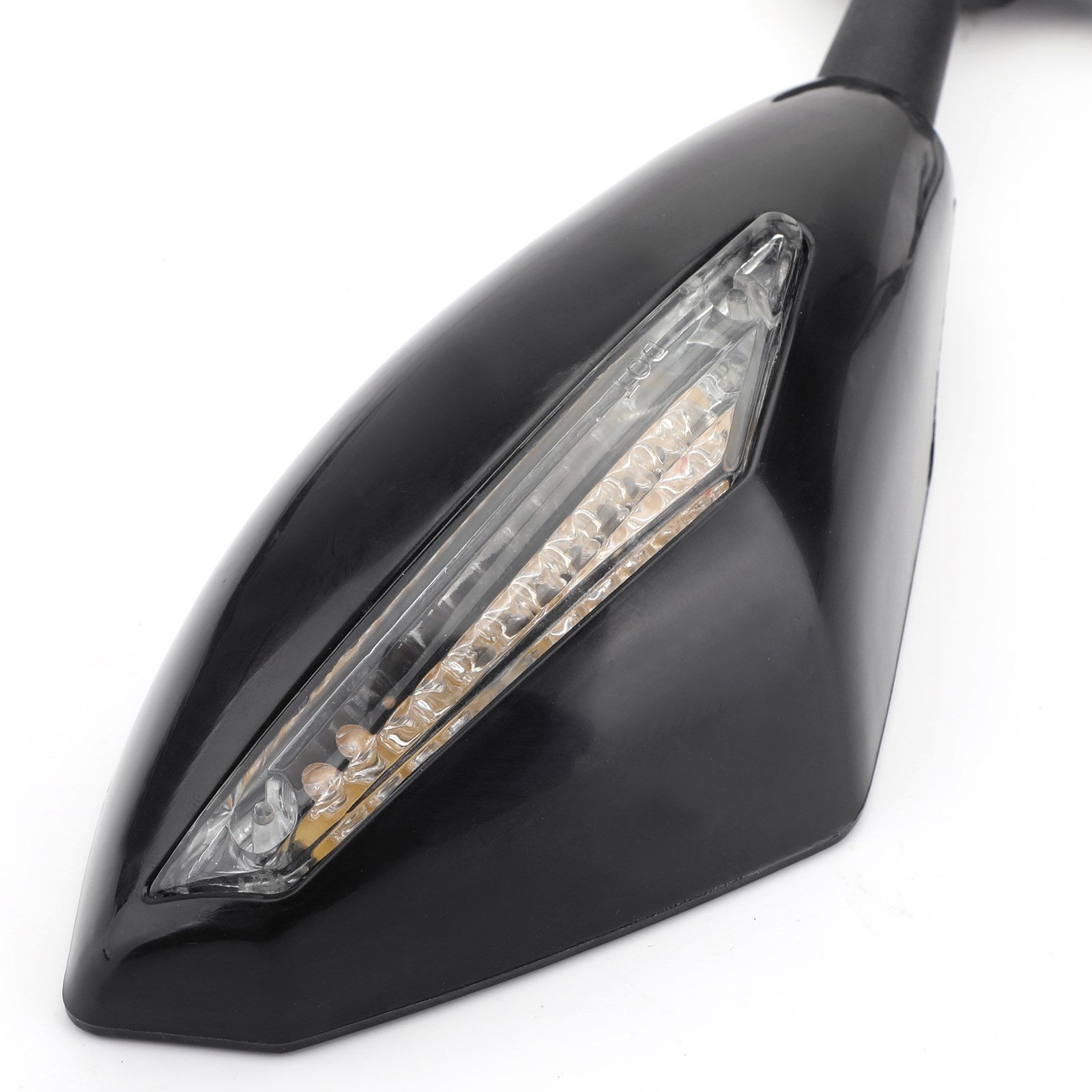 Espelhos de LED de par para Suzuki GSXR 600 750 1000 Hayabusa GSF SV Katana TL1000R Black Generic