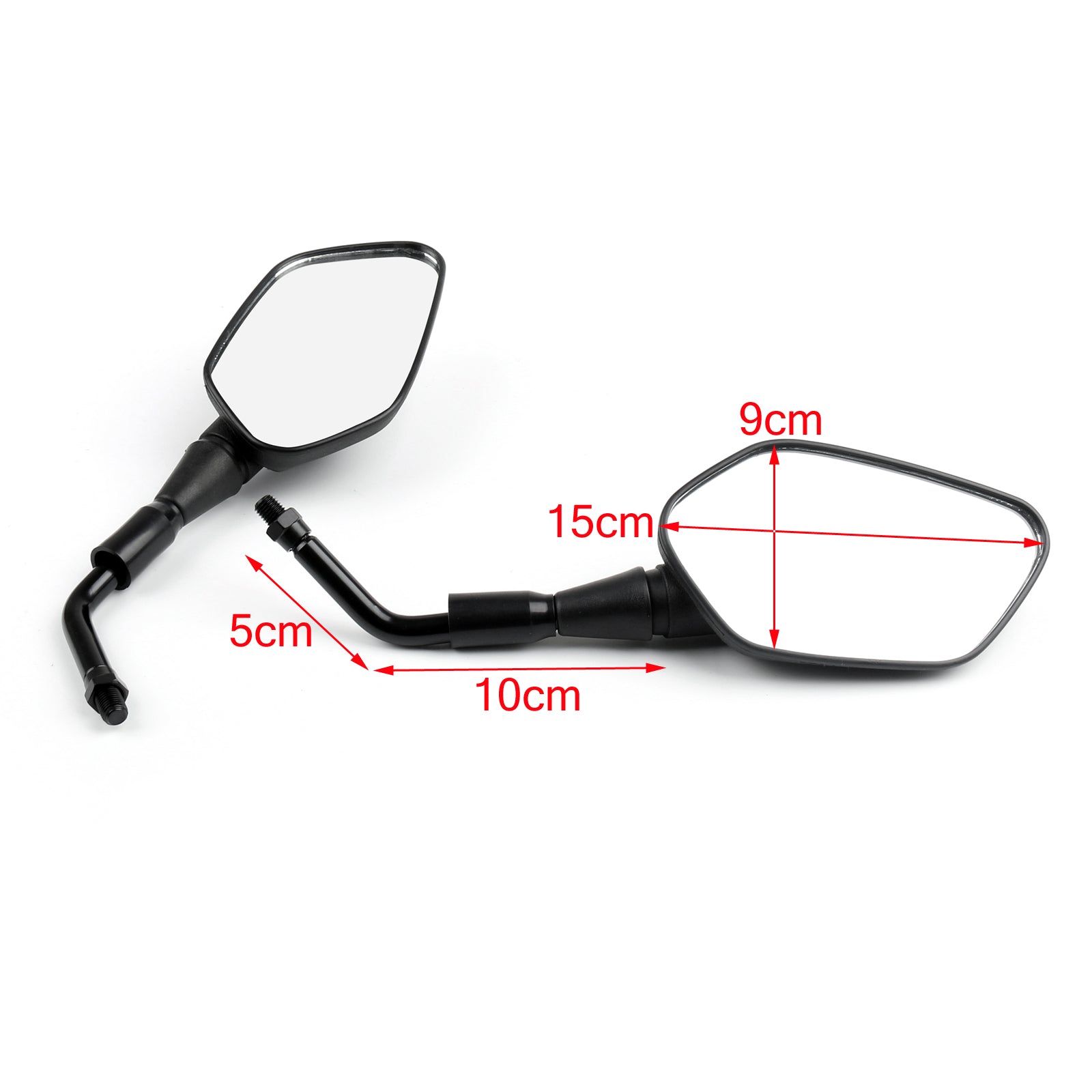 10mm par bakspegel för Honda NC700/NC750 12-16 CB1000R CRF1000L 2016 Generisk