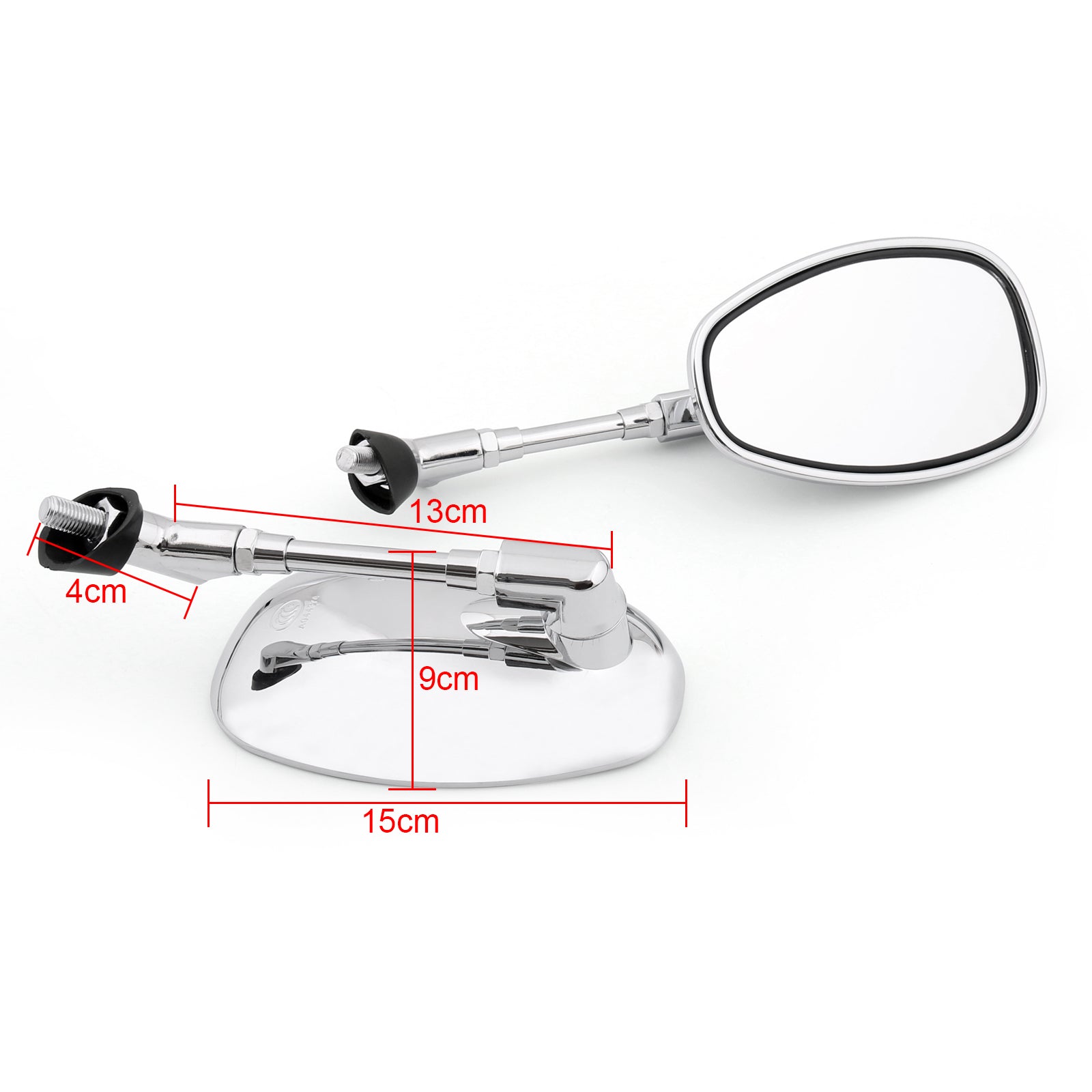 10mm Motocycle Baksynsspeglar för Suzuki GSF250 Bandit 250/400/600 SV1000 Generic