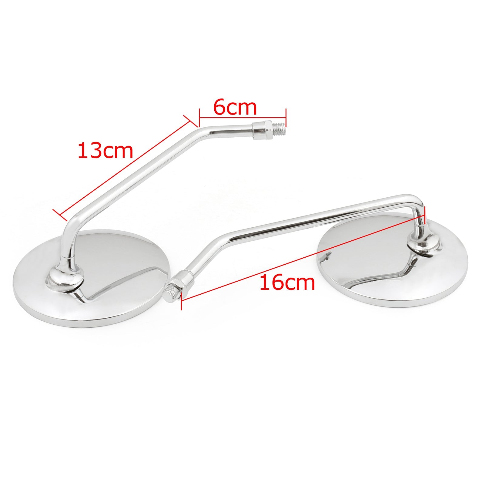 Motorsykkel bakspeil for Suzuki A100 GT185 GT750 T500 GT550 GT380 GT250 Generisk