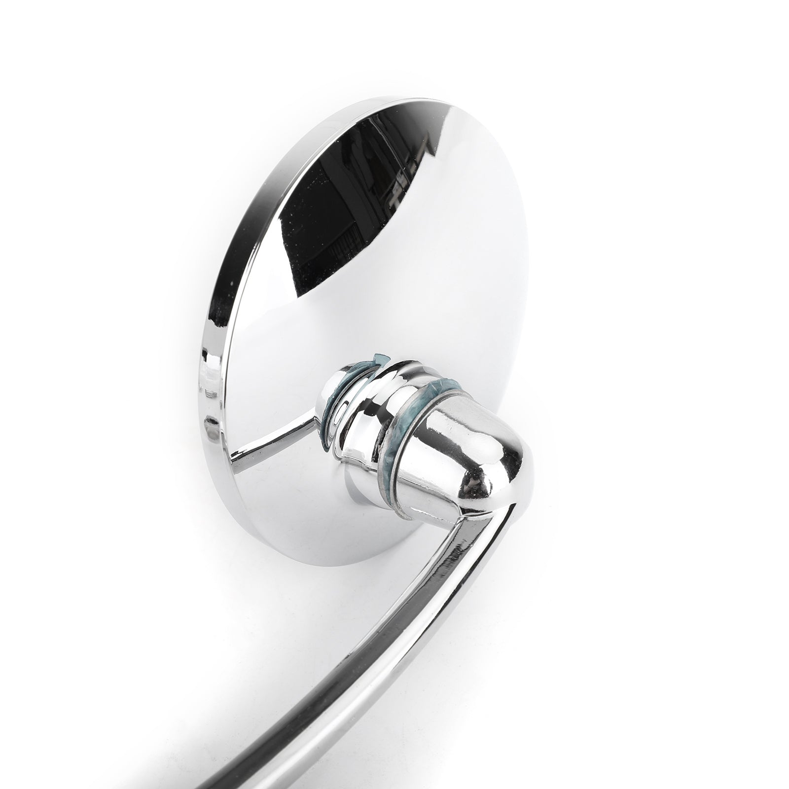 Paar M8 M10 Retro L-Bar ronde spiegels voor Cafe Racer Bobber Custom Motorcycle Generic