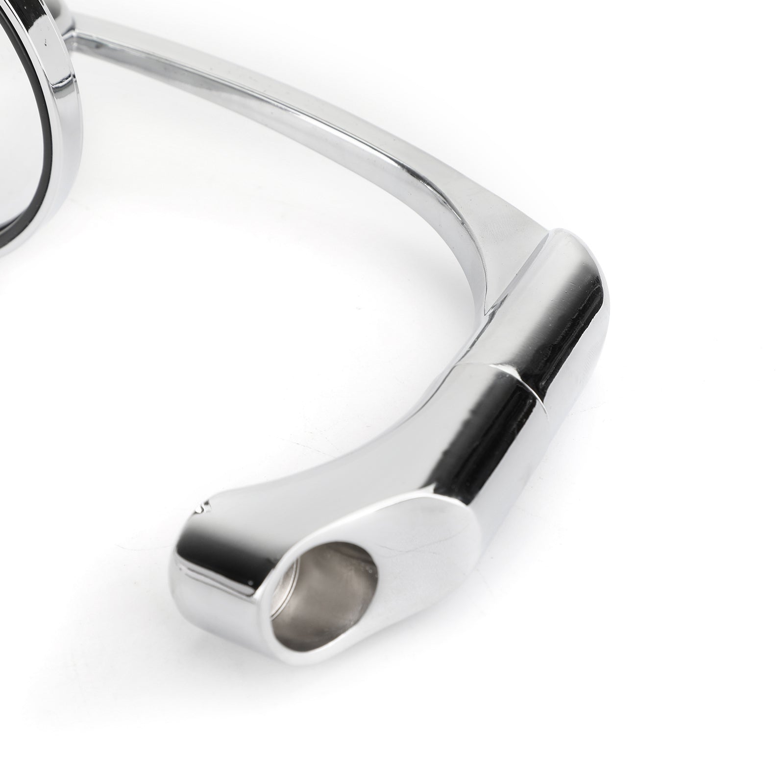 Paar M8 M10 Retro L-Bar ronde spiegels voor Cafe Racer Bobber Custom Motorcycle Generic