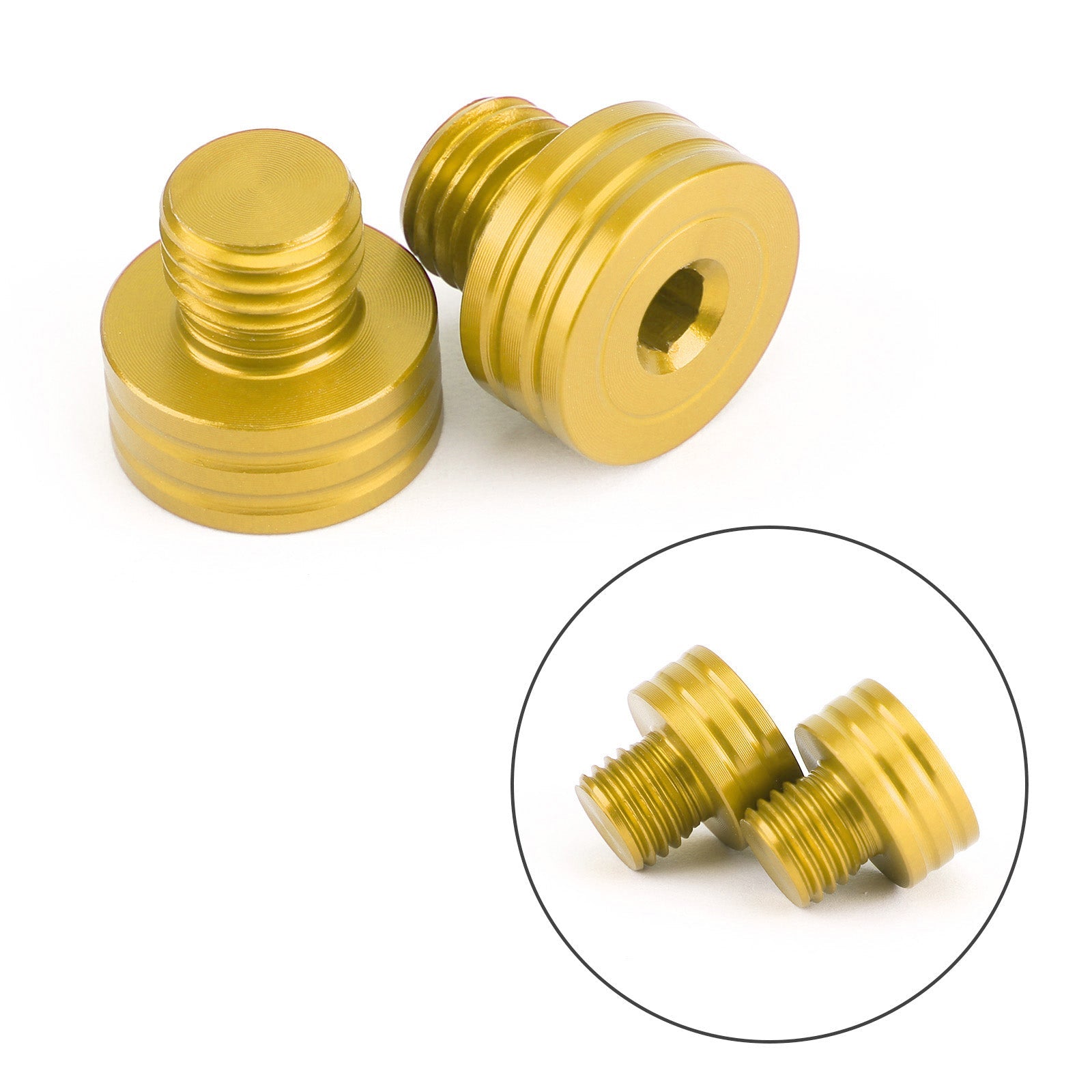 Vis de bouchons de trou de miroir M10x1.25mm, pour Suzuki GSR400 DL650 SV650 GSX-S750 1000 générique