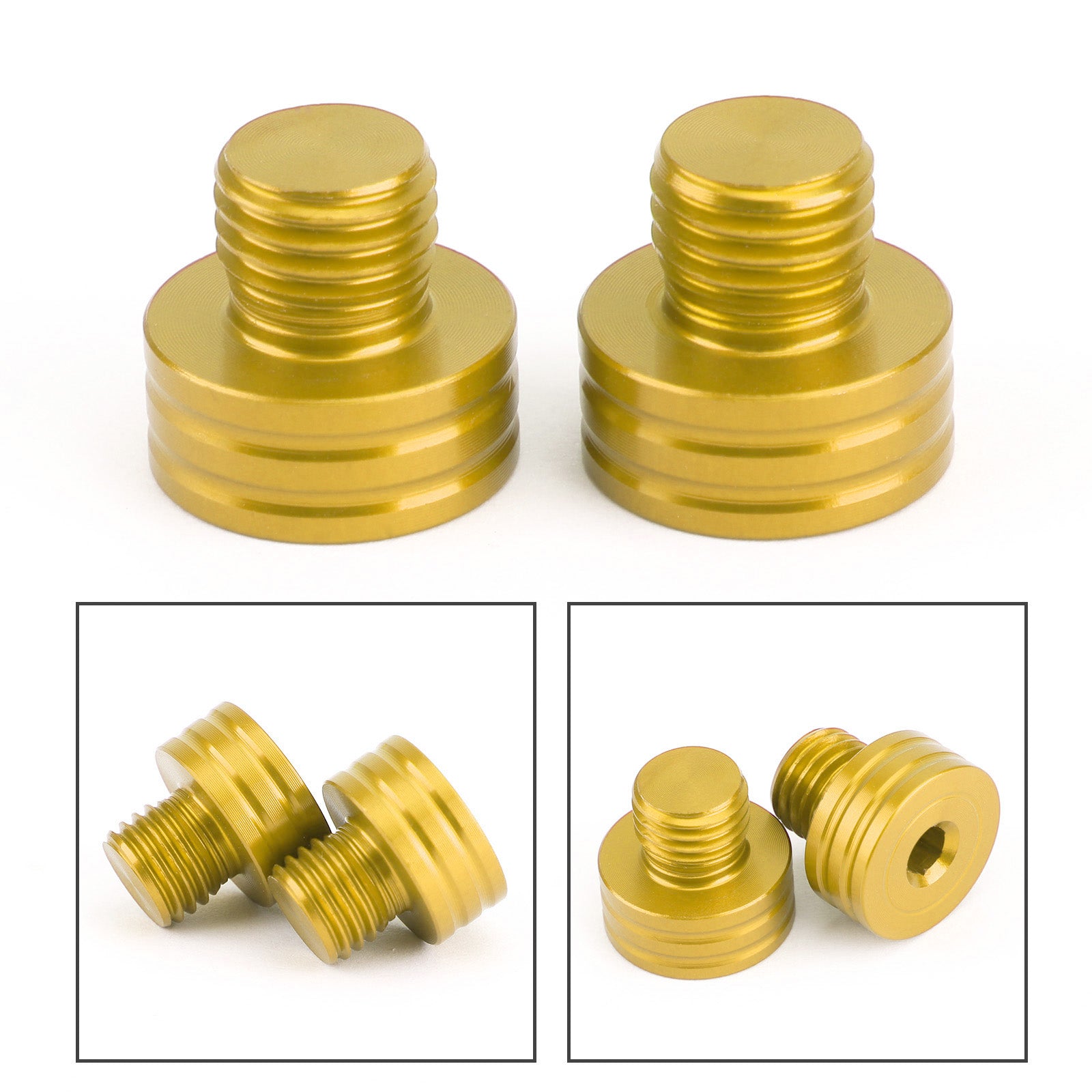 Vis de bouchons de trou de miroir M10x1.25mm, pour Suzuki GSR400 DL650 SV650 GSX-S750 1000 générique