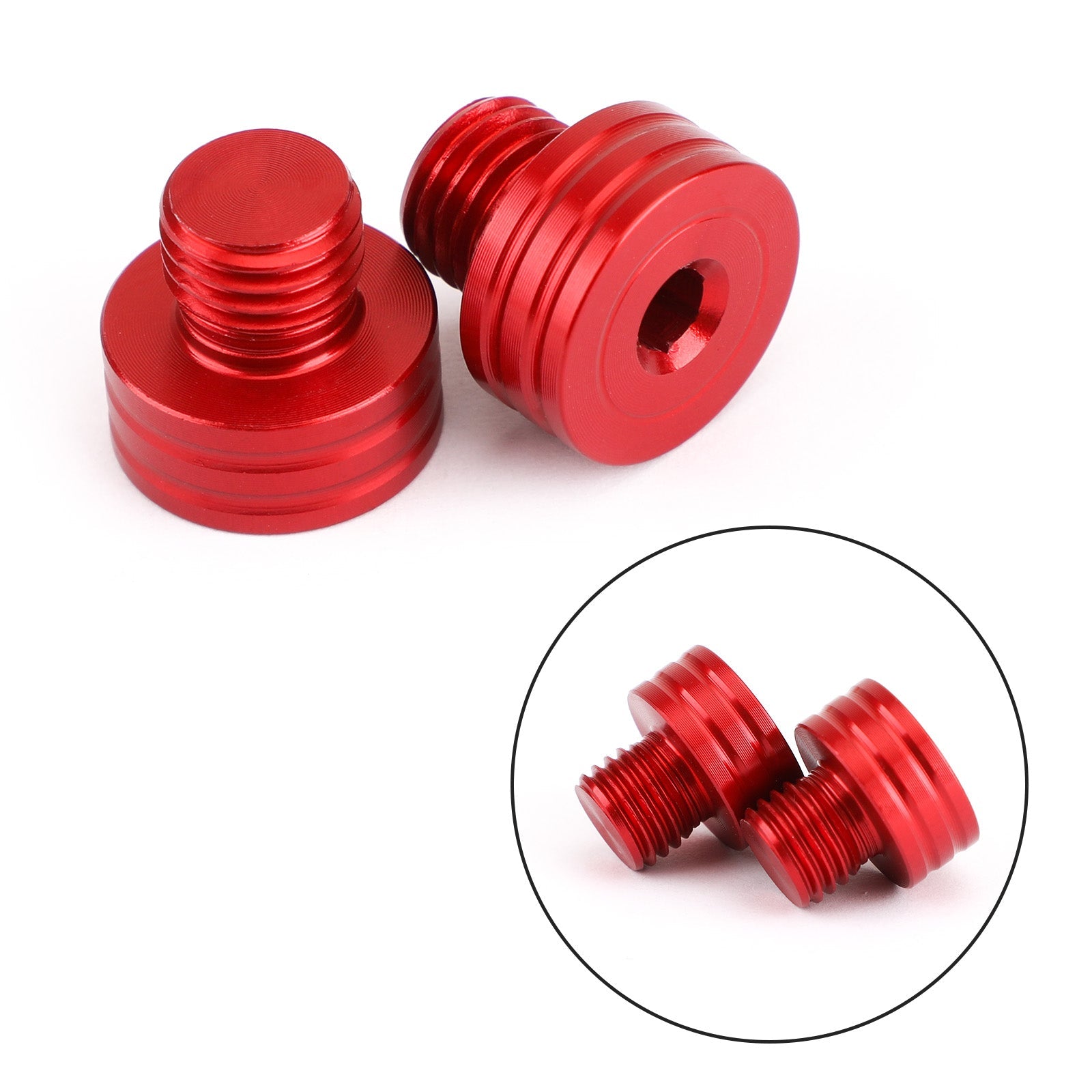 Vis de bouchons de trou de miroir M10x1.25mm, pour Suzuki GSR400 DL650 SV650 GSX-S750 1000 générique