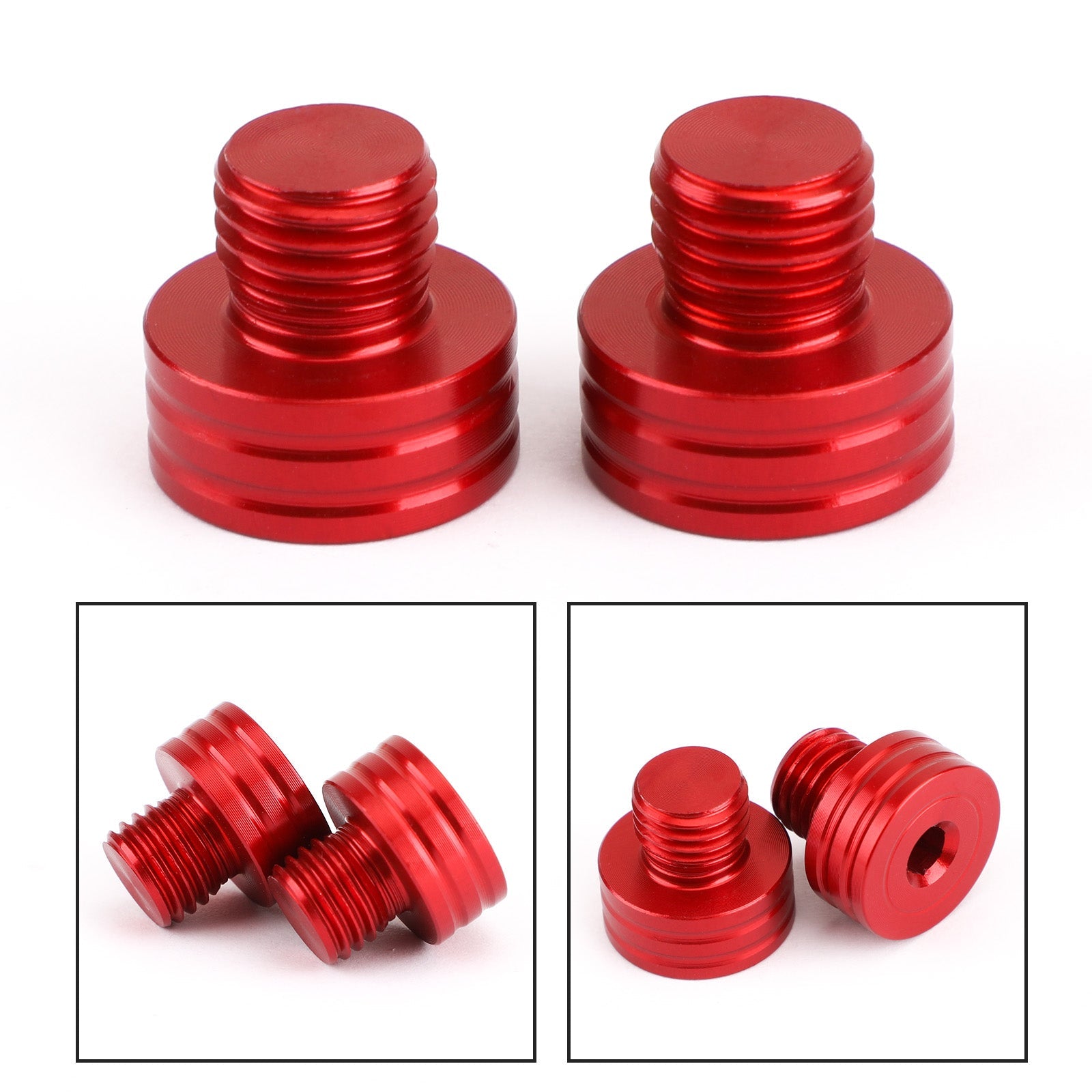 Vis de bouchons de trou de miroir M10x1.25mm, pour Suzuki GSR400 DL650 SV650 GSX-S750 1000 générique