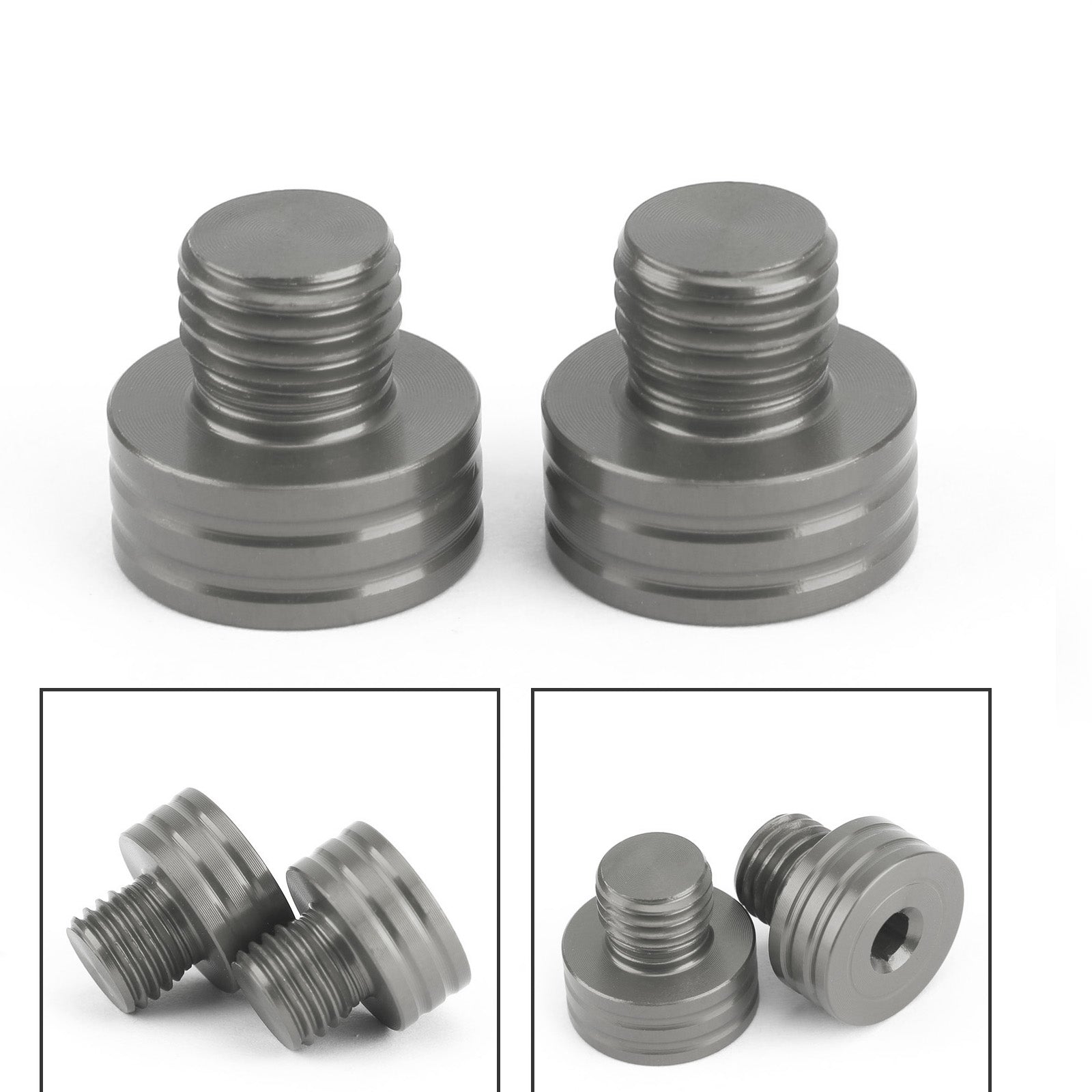 Vis de bouchons de trou de miroir M10x1.25mm, pour Suzuki GSR400 DL650 SV650 GSX-S750 1000 générique
