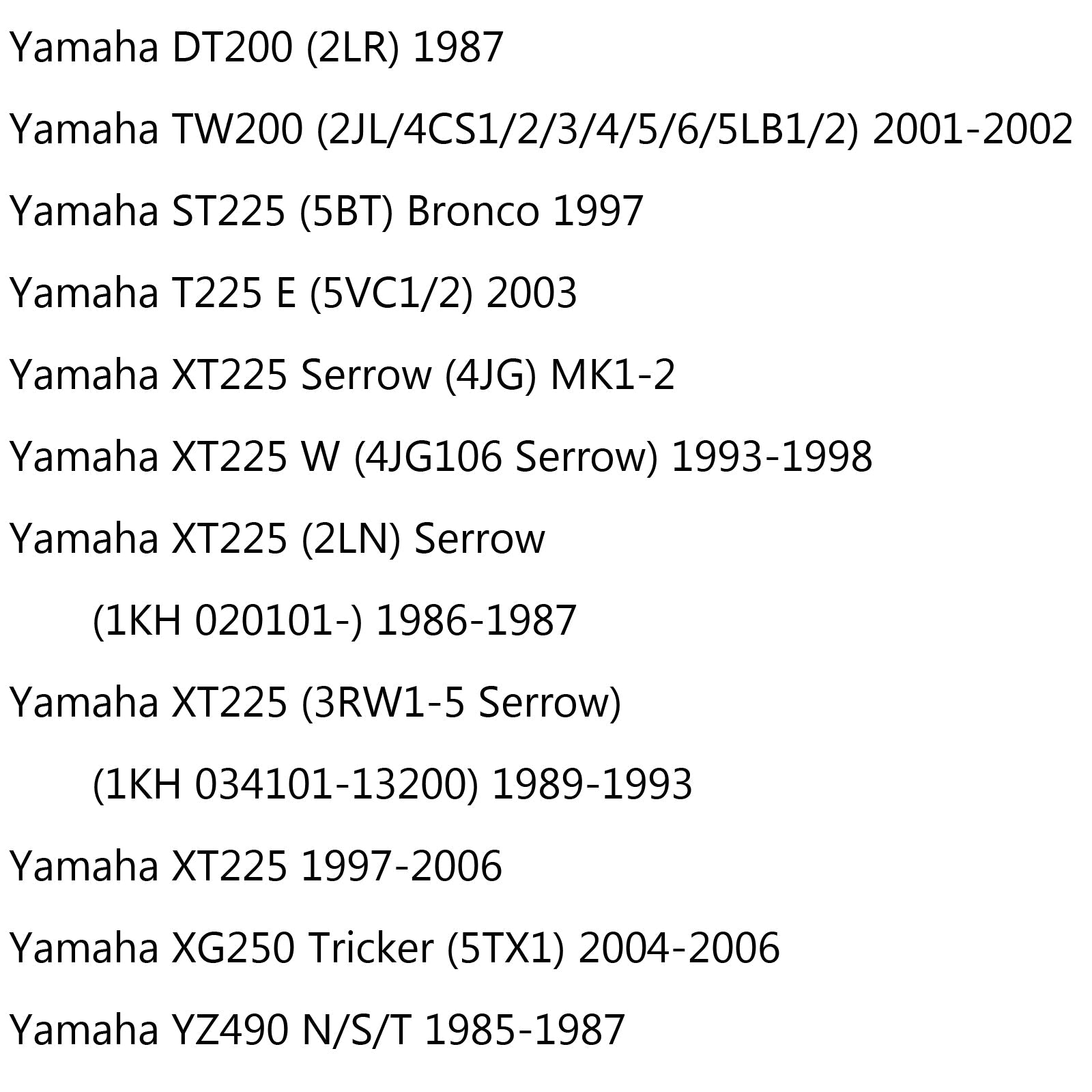 Remschijf voor Yamaha TW125(5EK/5RS) 99-04 200 2JL/4CS1/2/3/5 91-98 Generiek