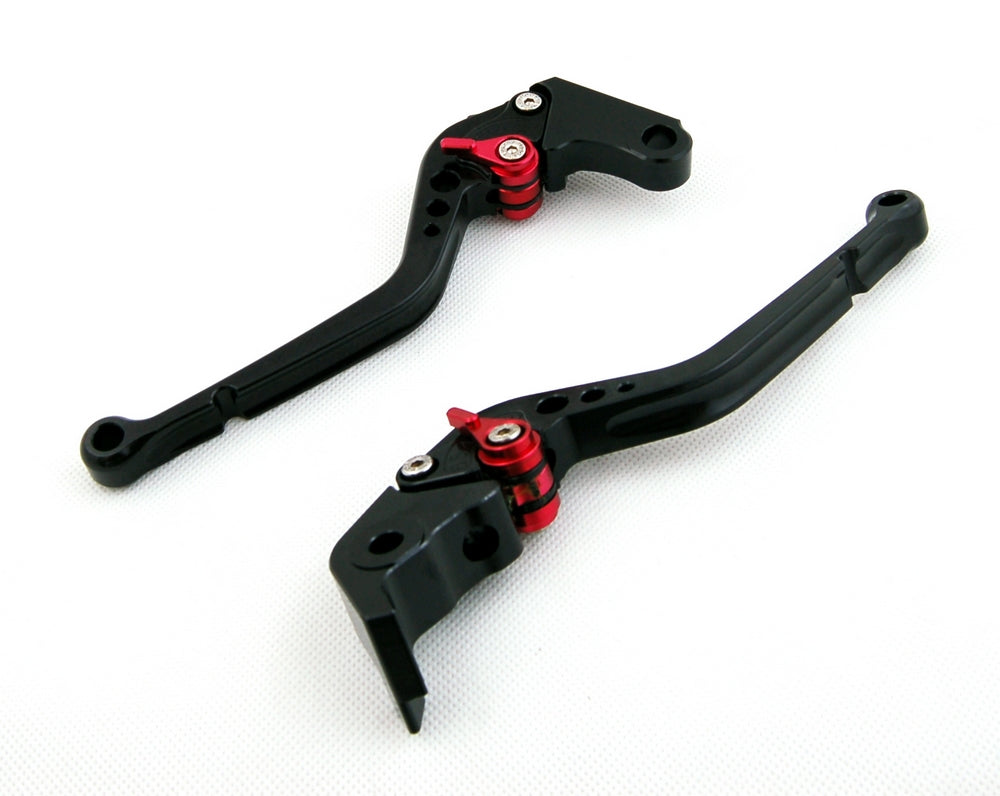 Leviers d'embrayage de frein longs pour Yamaha YZF R6 05-14 YZF R1 04-08 R6S noir générique