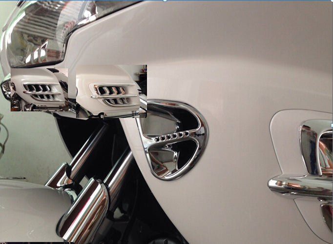 Goldwing Chrome Kuip Martini Luchtinlaatroosters Fit Honda GL1800 2001-2011 Generiek