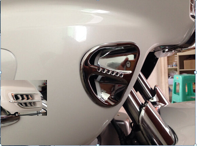Goldwing Chrome Kuip Martini Luchtinlaatroosters Fit Honda GL1800 2001-2011 Generiek