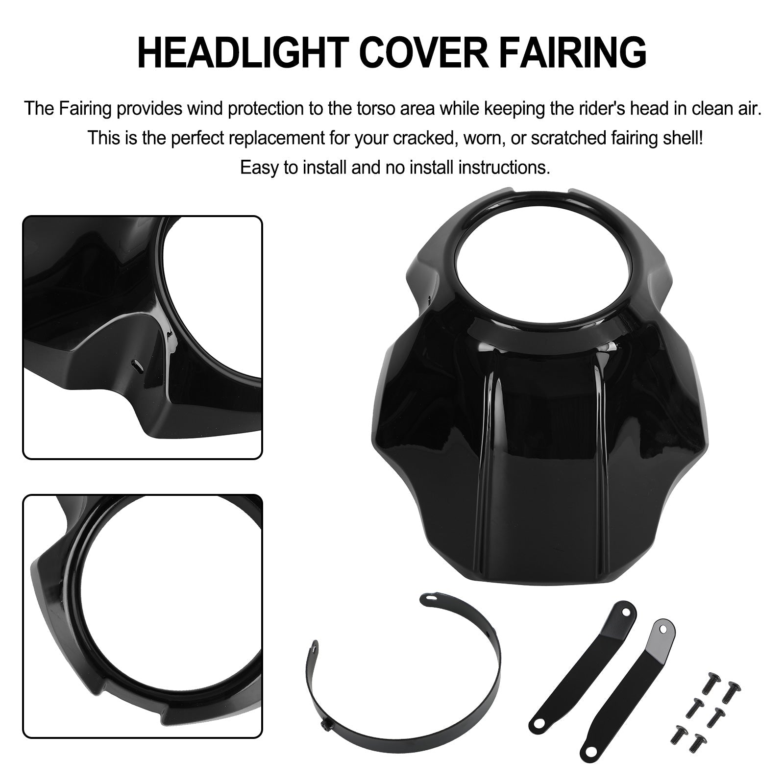 2017-2023 Honda Rebel CMX 300 500 Predný kryt predného skla čelného skla čelného skla čelného skla čelné sklo