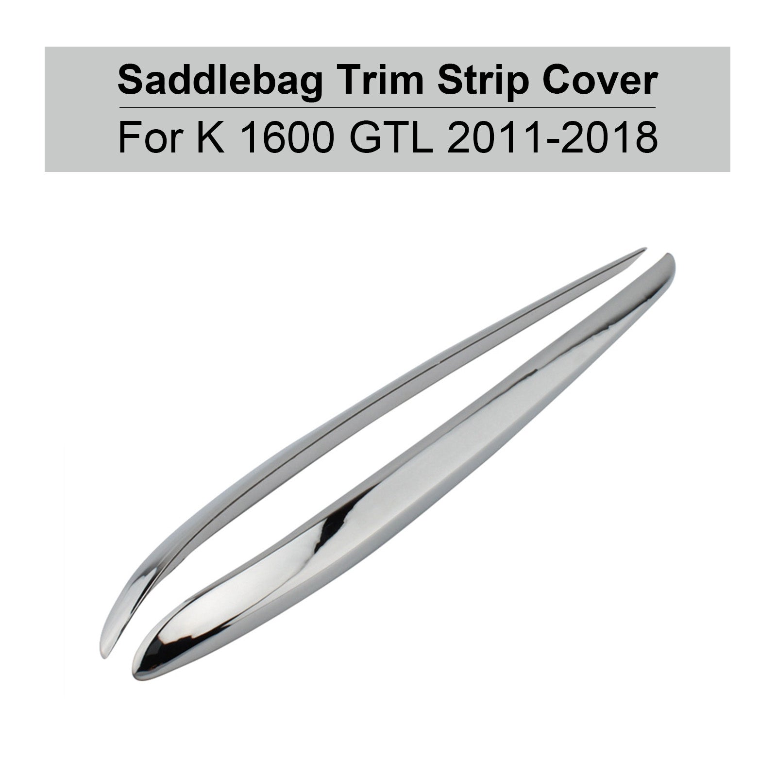 Chrome Side Panel Storage Box Plating Trim Strip för BMW K1600GTL 2011-2018 Generic
