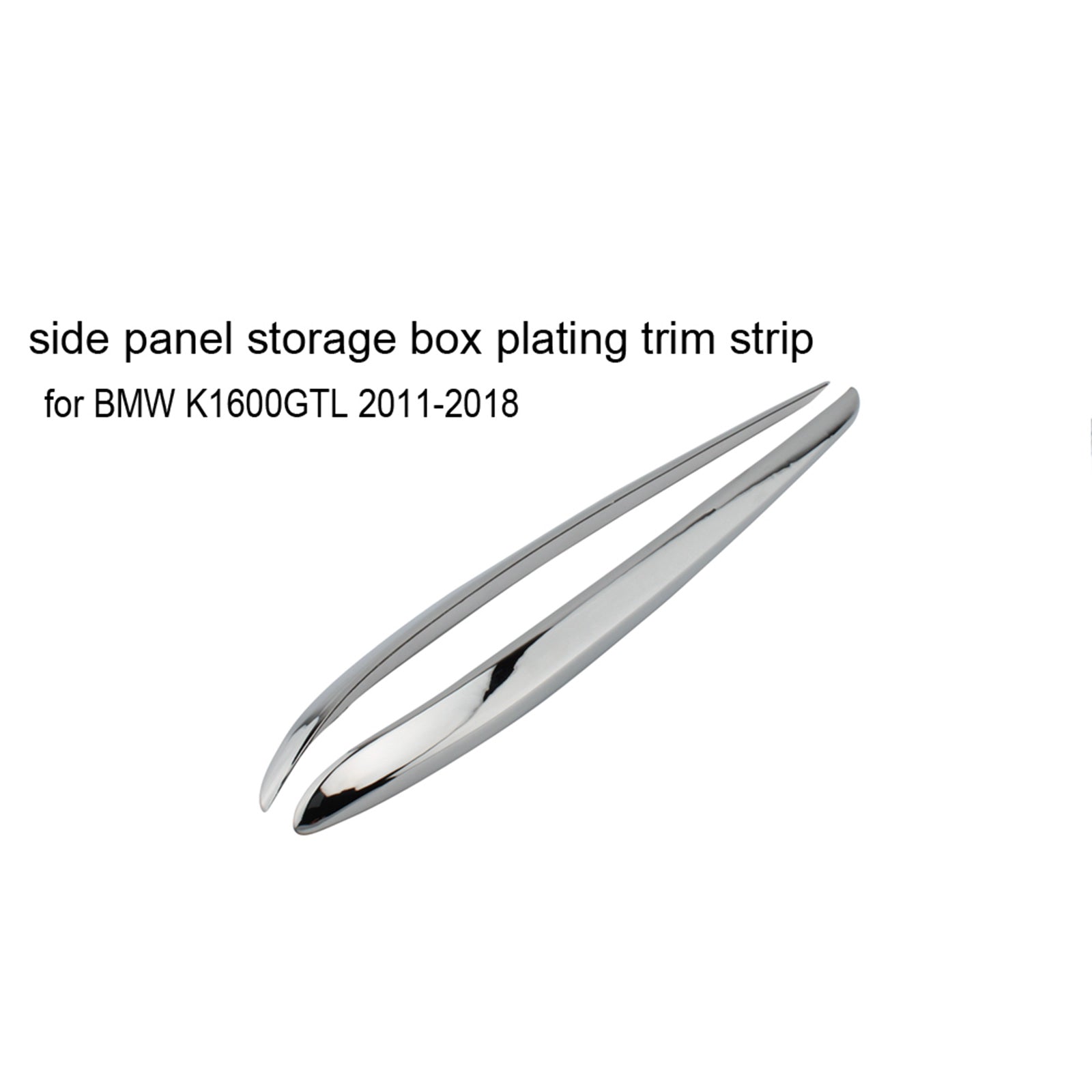 Chrome Side Panel Storage Box Plating Trim Strip för BMW K1600GTL 2011-2018 Generic