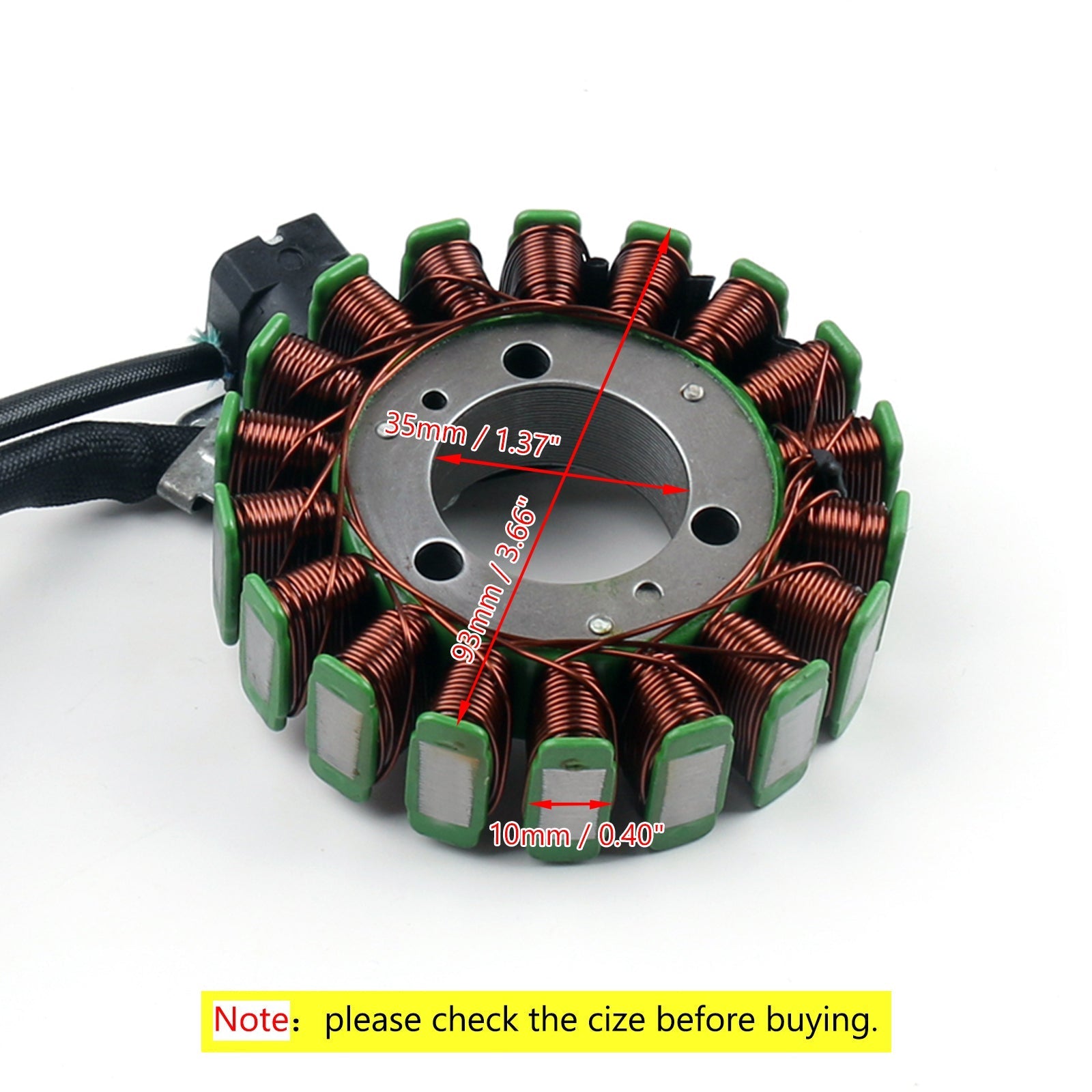 STATOR COIL FÖR SUZUKI TU125 (1999) GS125 (82-94) GN125 (82-01) Mageneto Generator Generic