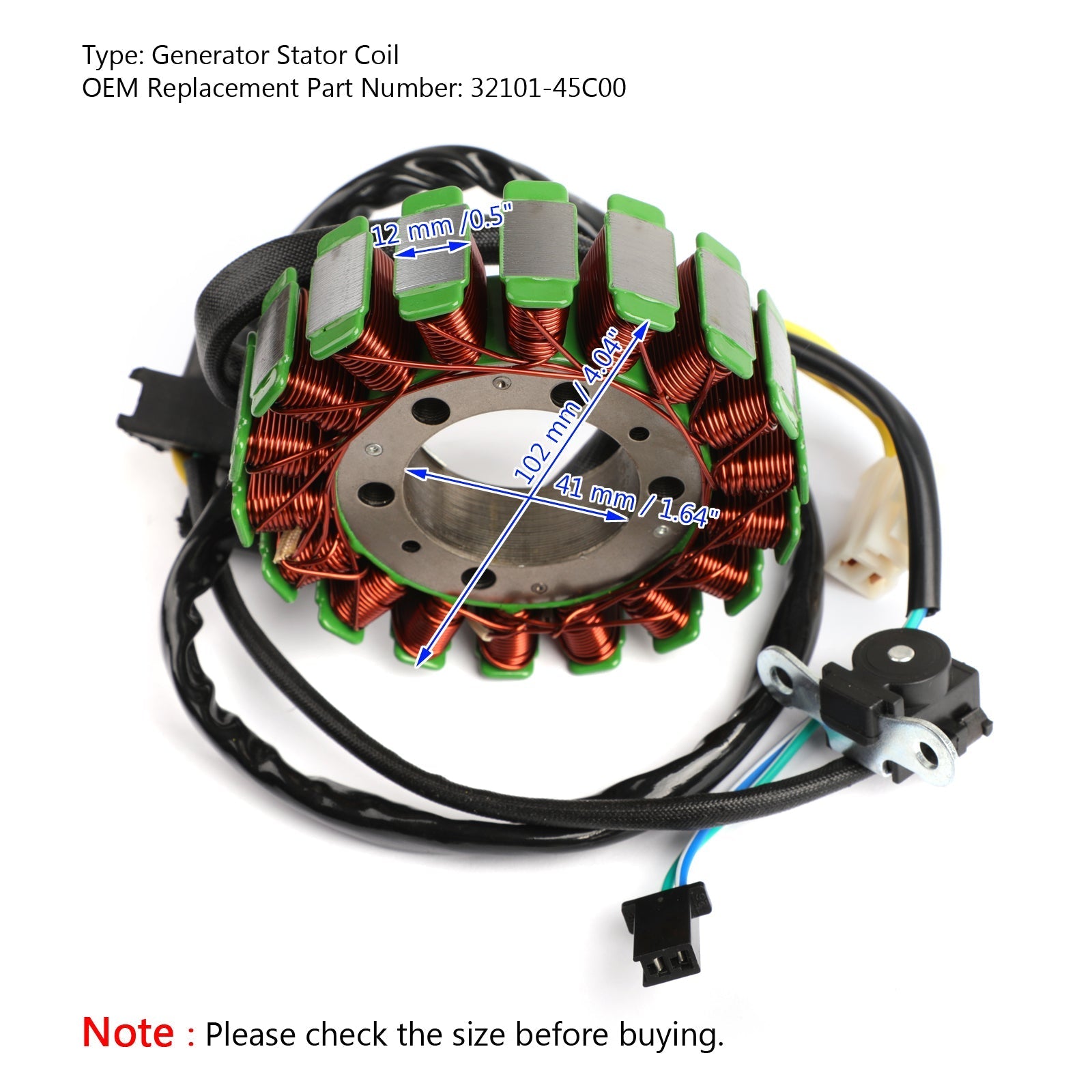 Bobine de Stator de générateur, pour Suzuki VS800 intrus 800 VS800GL 1998 – 2009 générique