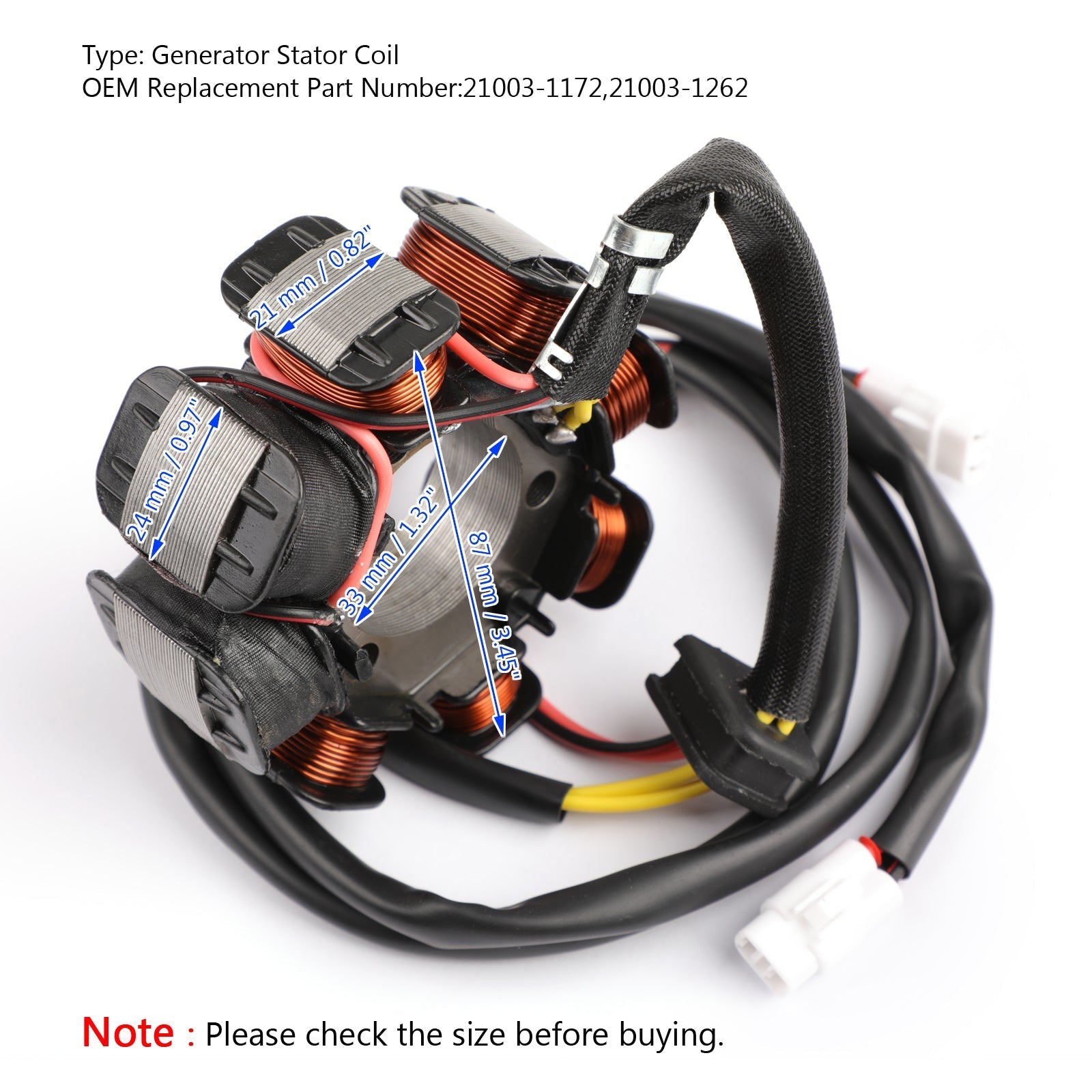 Magneto generátorová statorová cievka pre Kawasaki KLF220 Bayou 220 1988-1995 generic