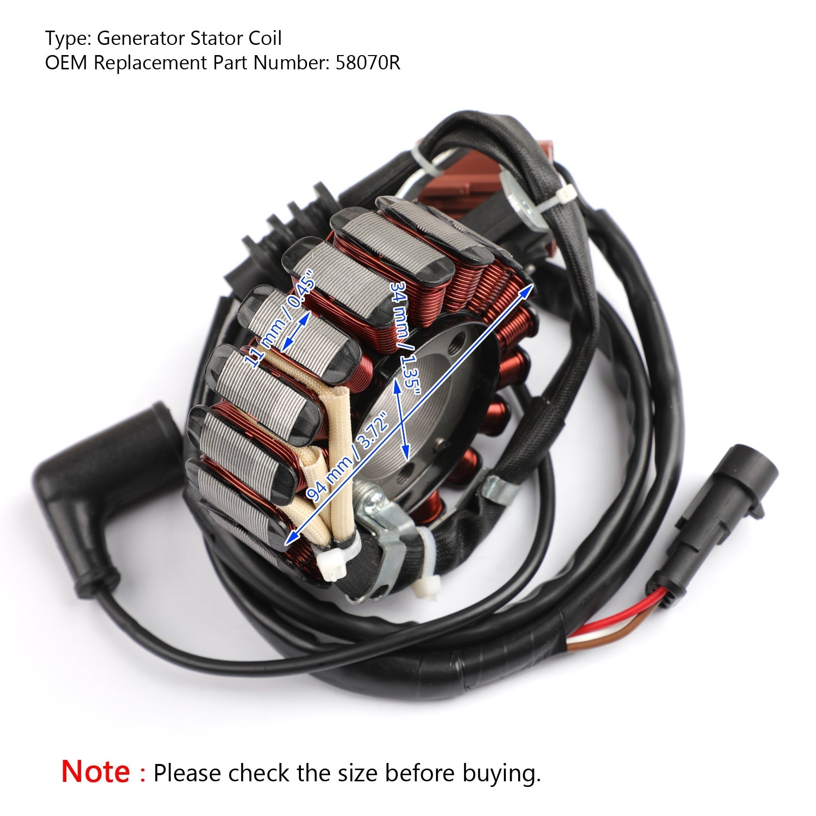 Stator passar Aprilia Atlantic SR Sport City Scarabeo 125 200 250 300 2006-2014 Generic