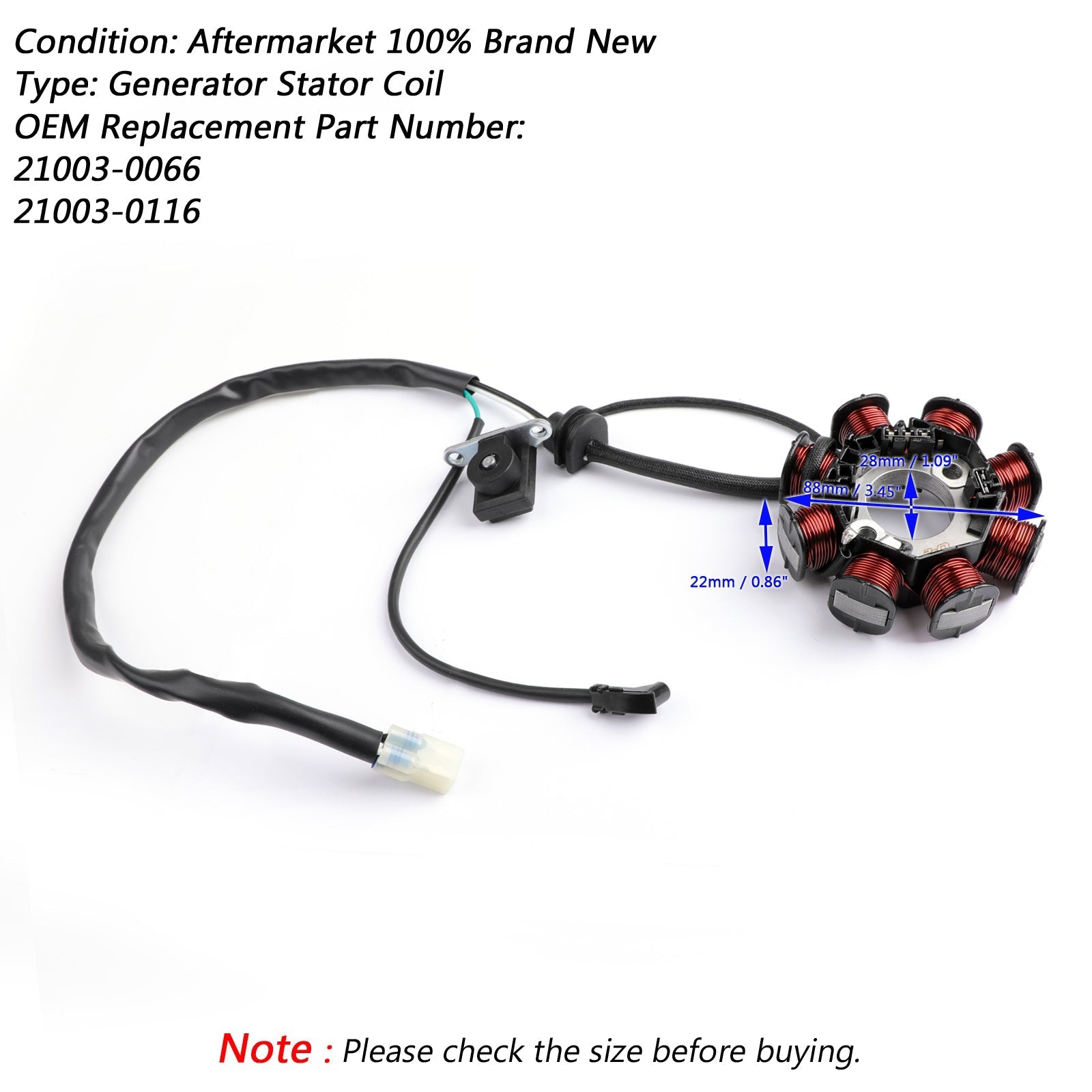 Magneto Generator Stator Bobina para Kawasaki KLX125S KLX150S KLX140 L A G 08-18
