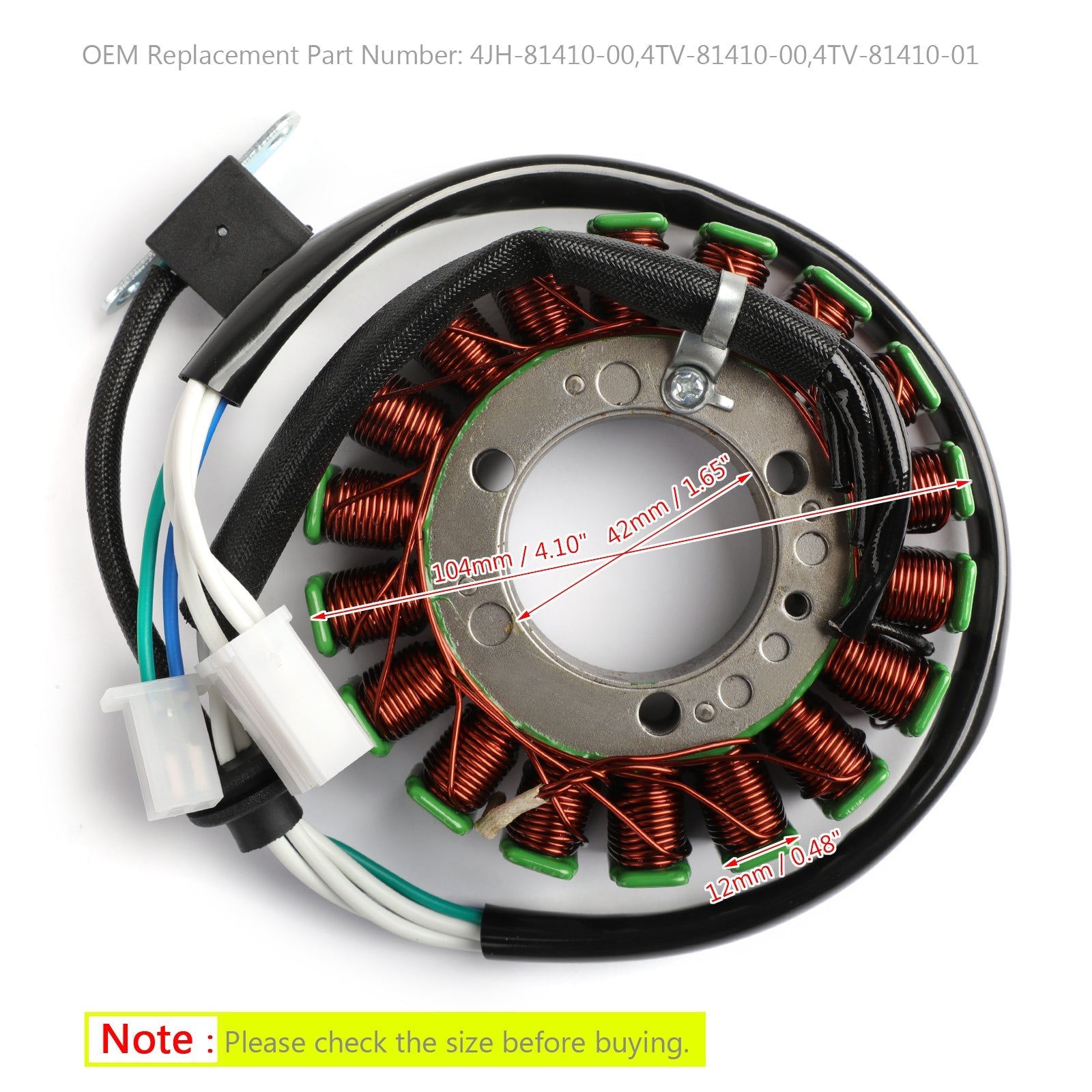 Magneto Generator Stator Coil for Yamaha YZF600R Thundercat 1995-2007 generisk