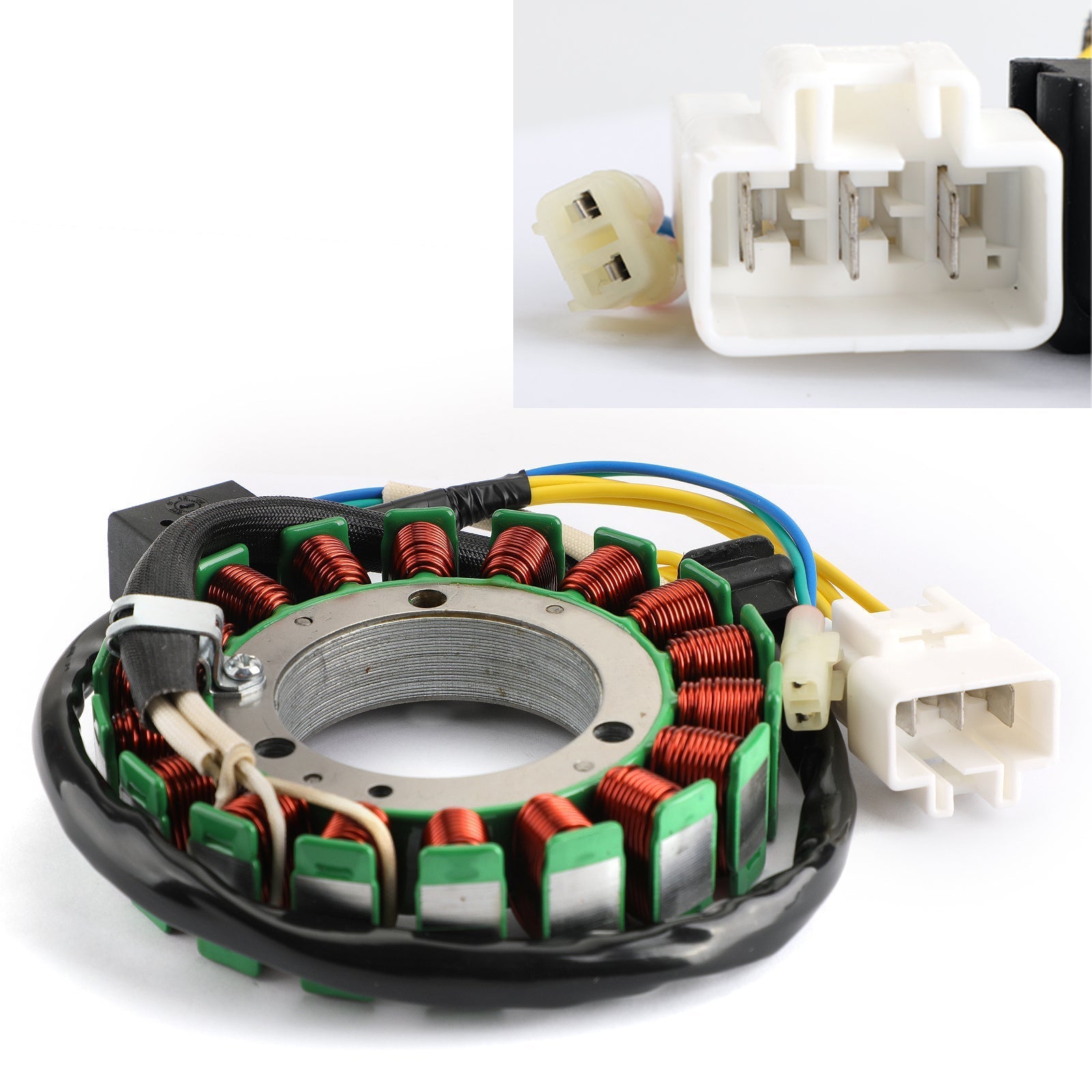 Stator magneto spole 18 poler 12v spole för cfmoto cf500 500cc x5 atv quad cf188 generisk