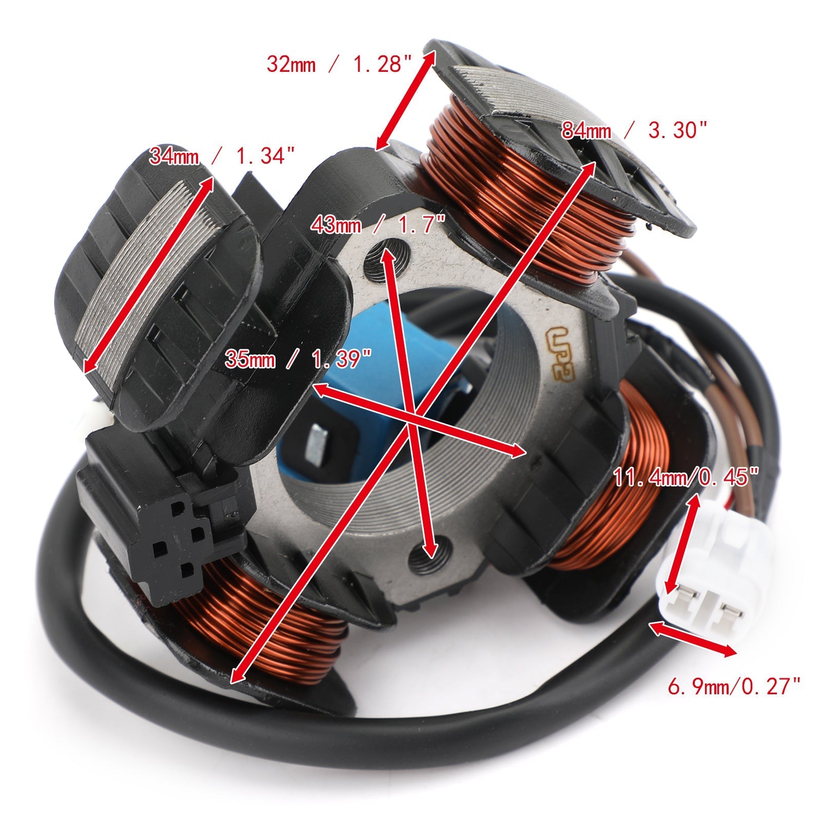 Magneto Stator Bobina para Suzuki LTZ50 /Z Quadsport Z50 2X4 2006-2018 32101-43G00 Genérico