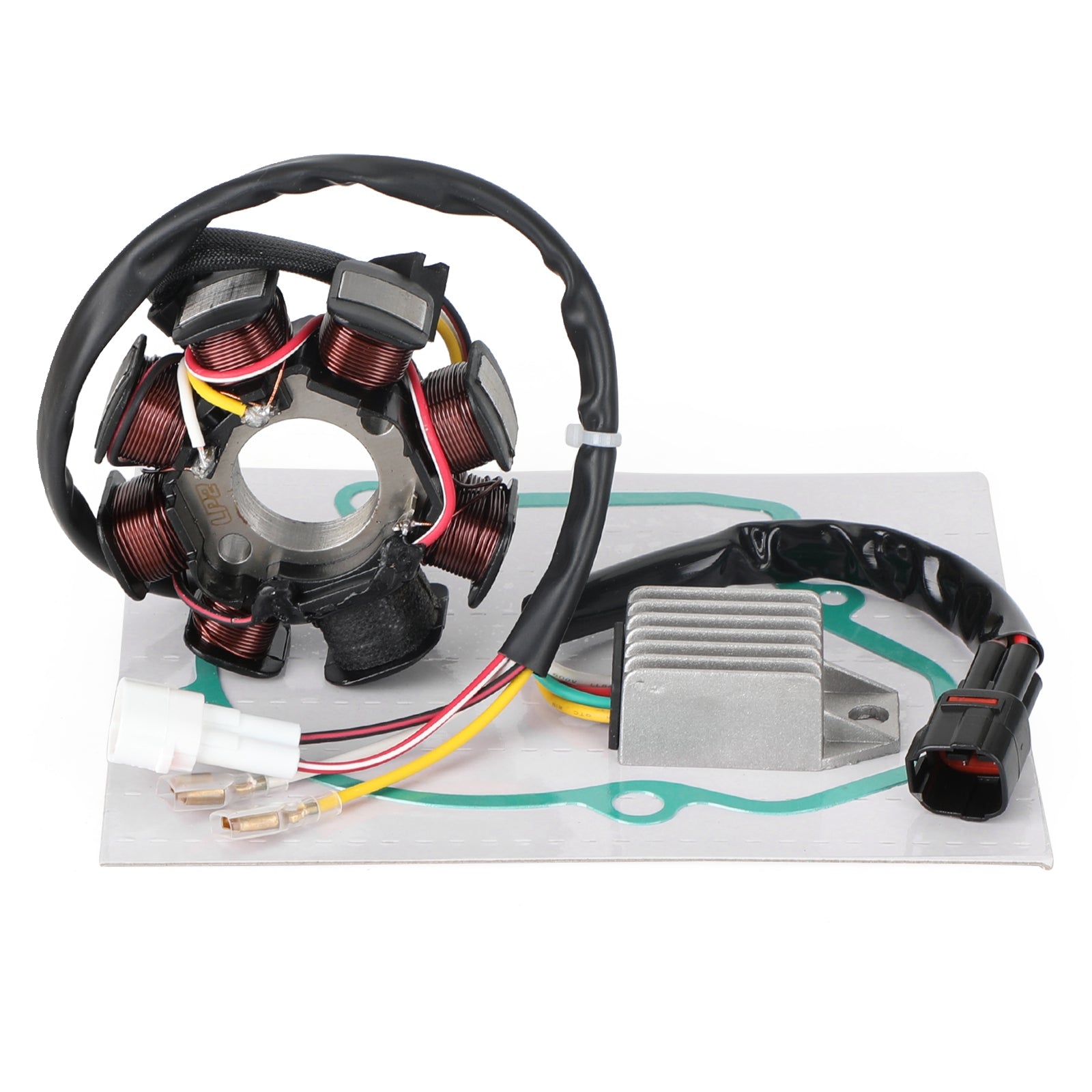 Magneto spolstator + spänningsregulator + packning assy för exc 400 450 525 XC XC-W 2005-2007 Generisk
