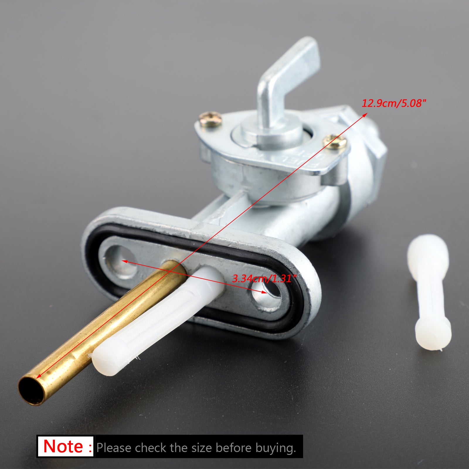 1973 Yamaha DT3 250 Benzinekraan Brandstof Gaskraan 438-24500-01 214-24500-02 498-24500-01 Generiek