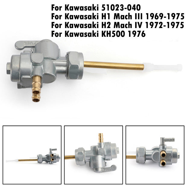Gas Brandstof Benzine Klep Benzinekraan 51023-040 Voor Kawasaki H1 69-75 H2 72-75 KH500 76 Generieke